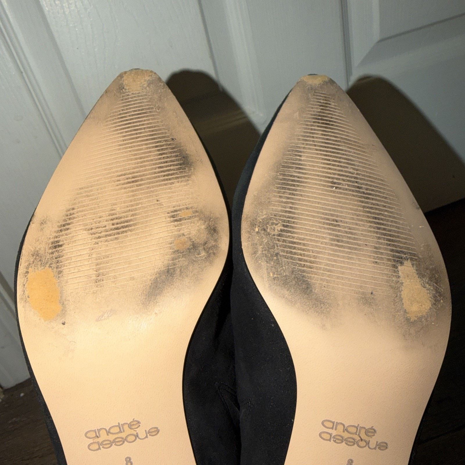 The Unbranded Brand Andre Assous Women's Black Slip On Heel Shoes Size 8 Size US 8 / IT 38 - 11 Thumbnail