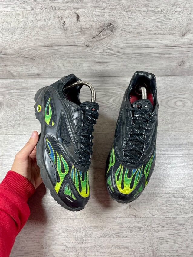 Supreme nike shoes flames online