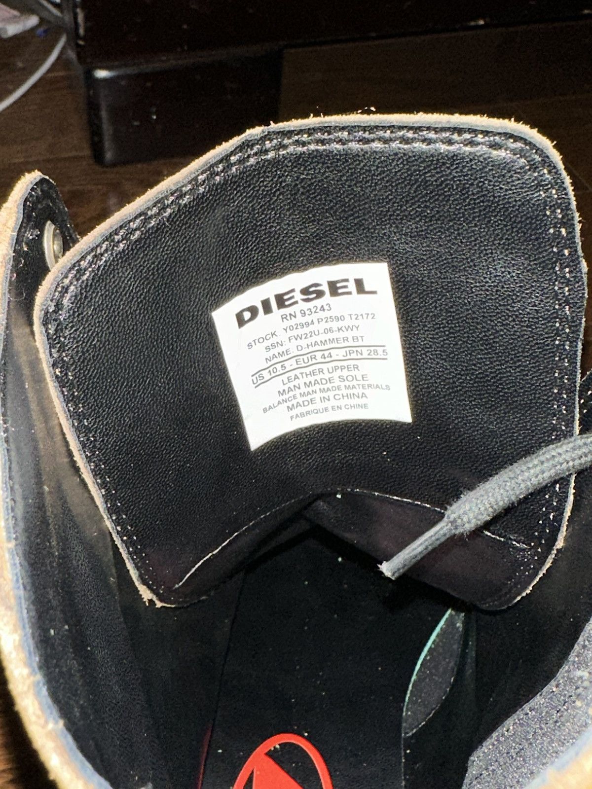 Diesel DIESEL D-HAMMER BT Combat Boots - Walnut Brown Oiled Suede Size US 10.5 / EU 43-44 - 12 Thumbnail