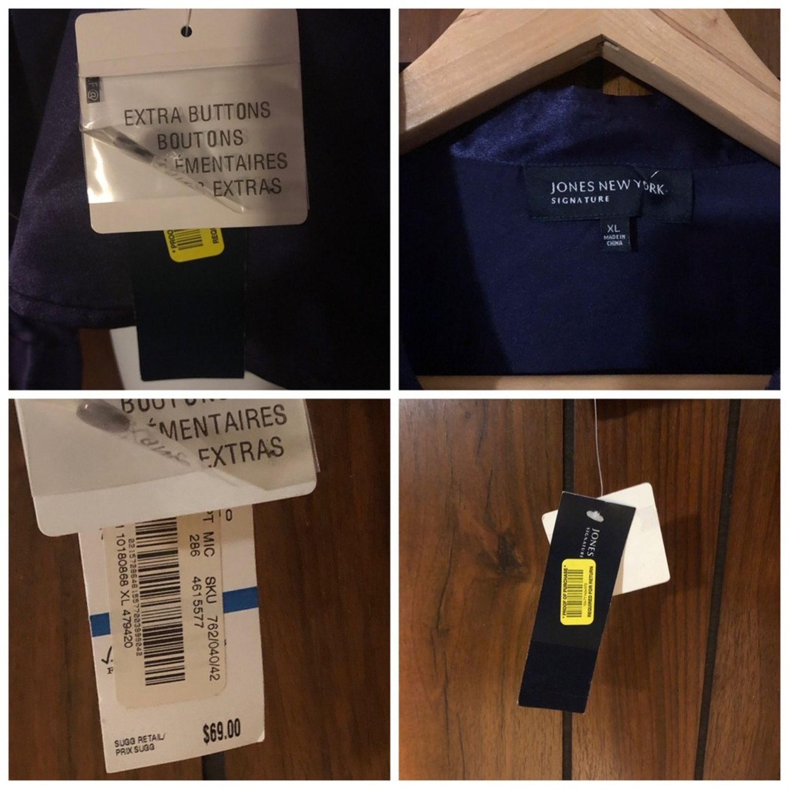Jones New York NWT Jones New York Signature Purple Ruffled Top Size XL / US 12-14 / IT 48-50 - 8 Thumbnail