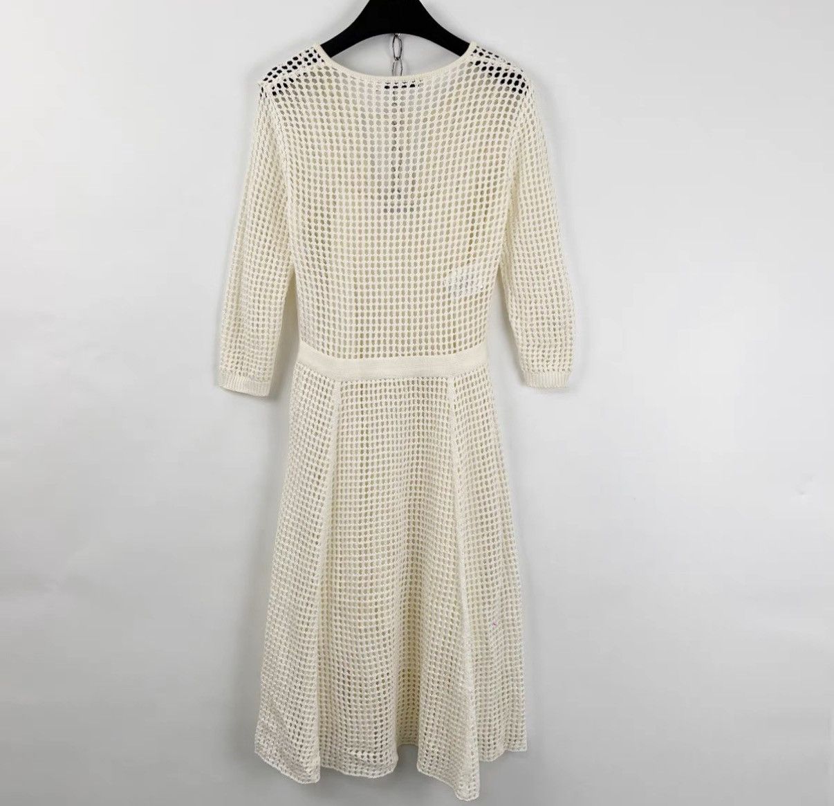 Dior Dior Women's Off-White Two-Piece Cutout Knit Dress K12 Size XXS / US 00 / IT 34 - 2 Thumbnail