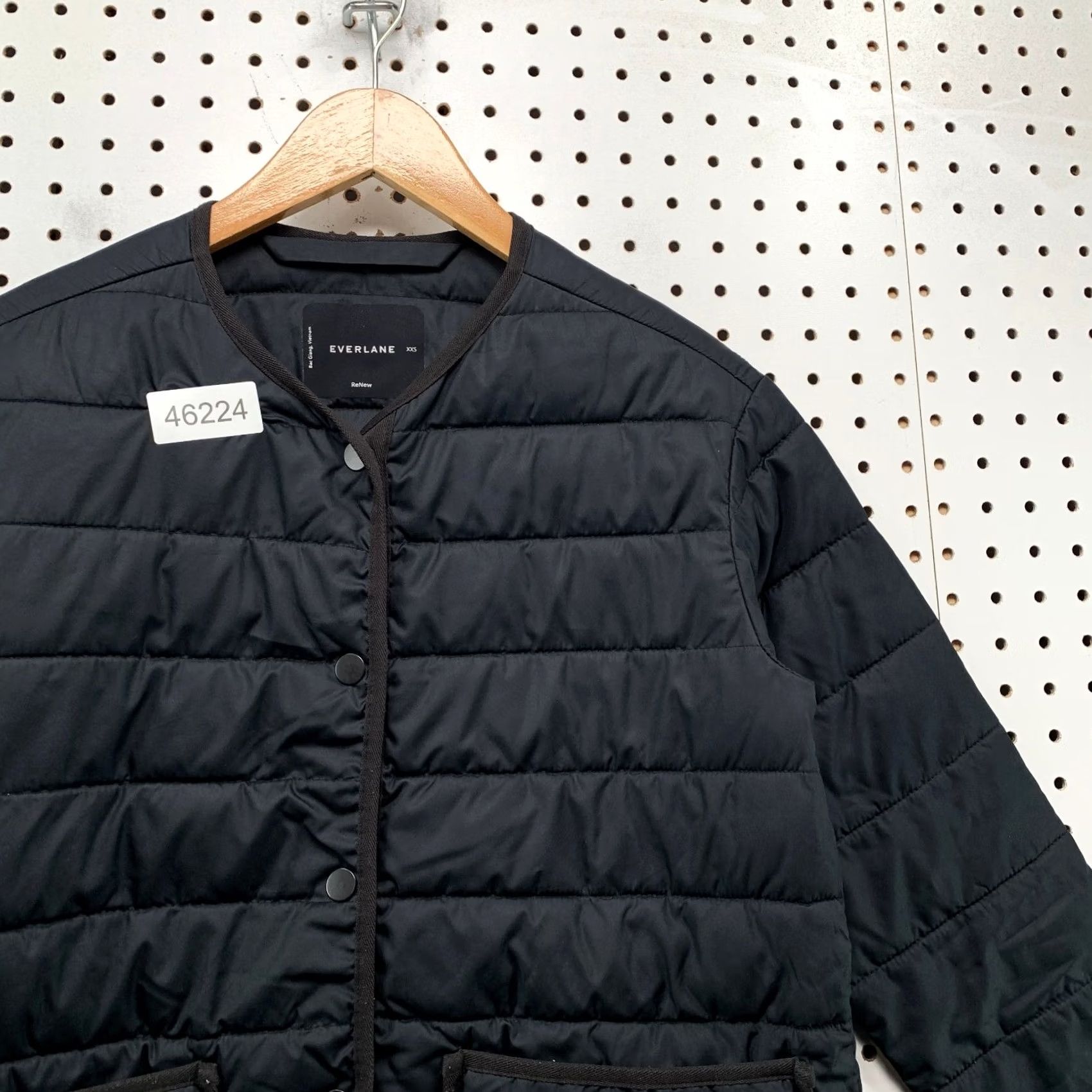 Everlane Everlane Puffer Jacket Womens 2XS Black ReNew Channeled Liner Lightweight Size XXS / US 00 / IT 34 - 7 Thumbnail