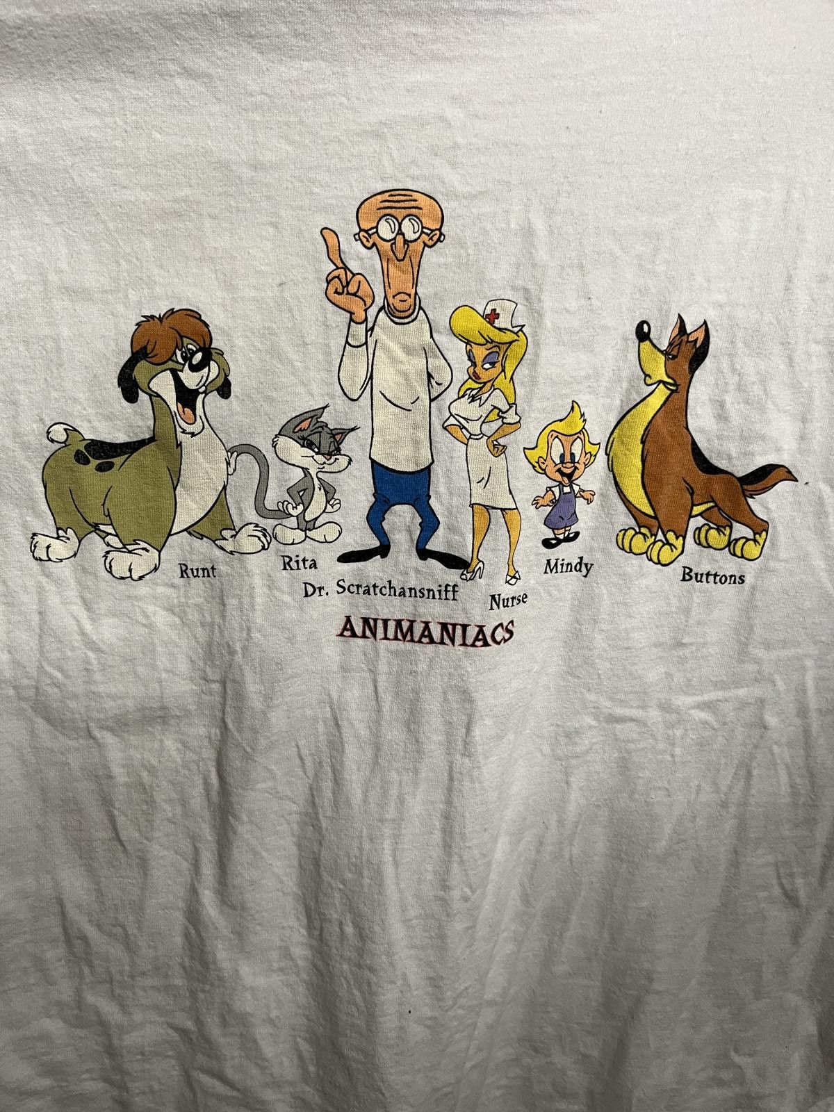 Designer VTG Animaniacs TV Show T-shirt 1993 Promo Cast Tee - L Size US L / EU 52-54 / 3 - 5 Thumbnail