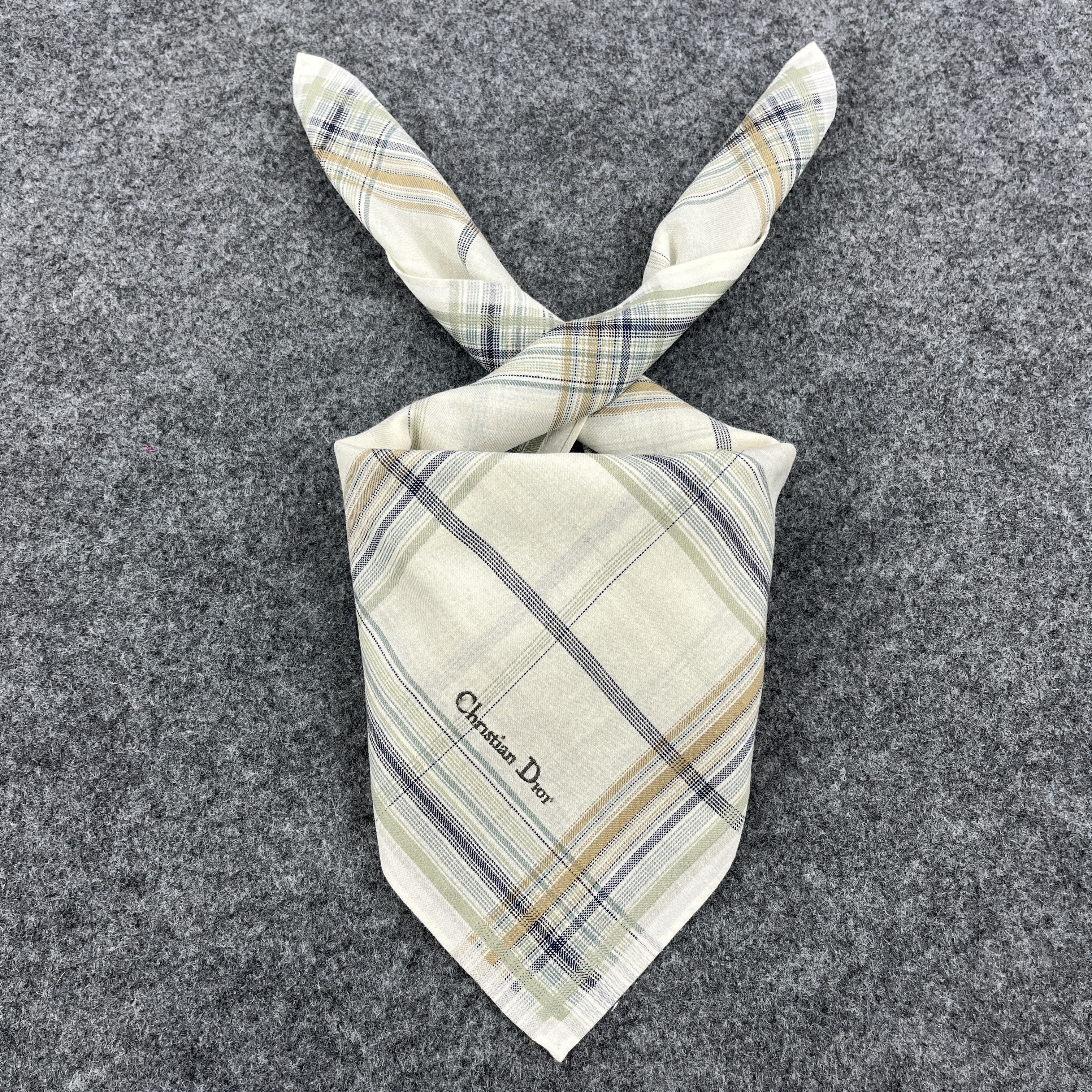 Vintage Christian Dior Handkerchief / Bandana / Neckerchief B610 Size ONE SIZE - 1 Thumbnail