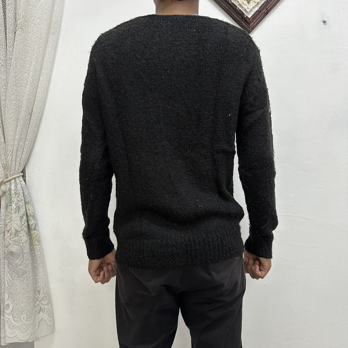 Japanese Brand Vintage Vingt-Trois V-Neck Mohair Knitwear Sweater Jumper Size US S / EU 44-46 / 1 - 16 Thumbnail