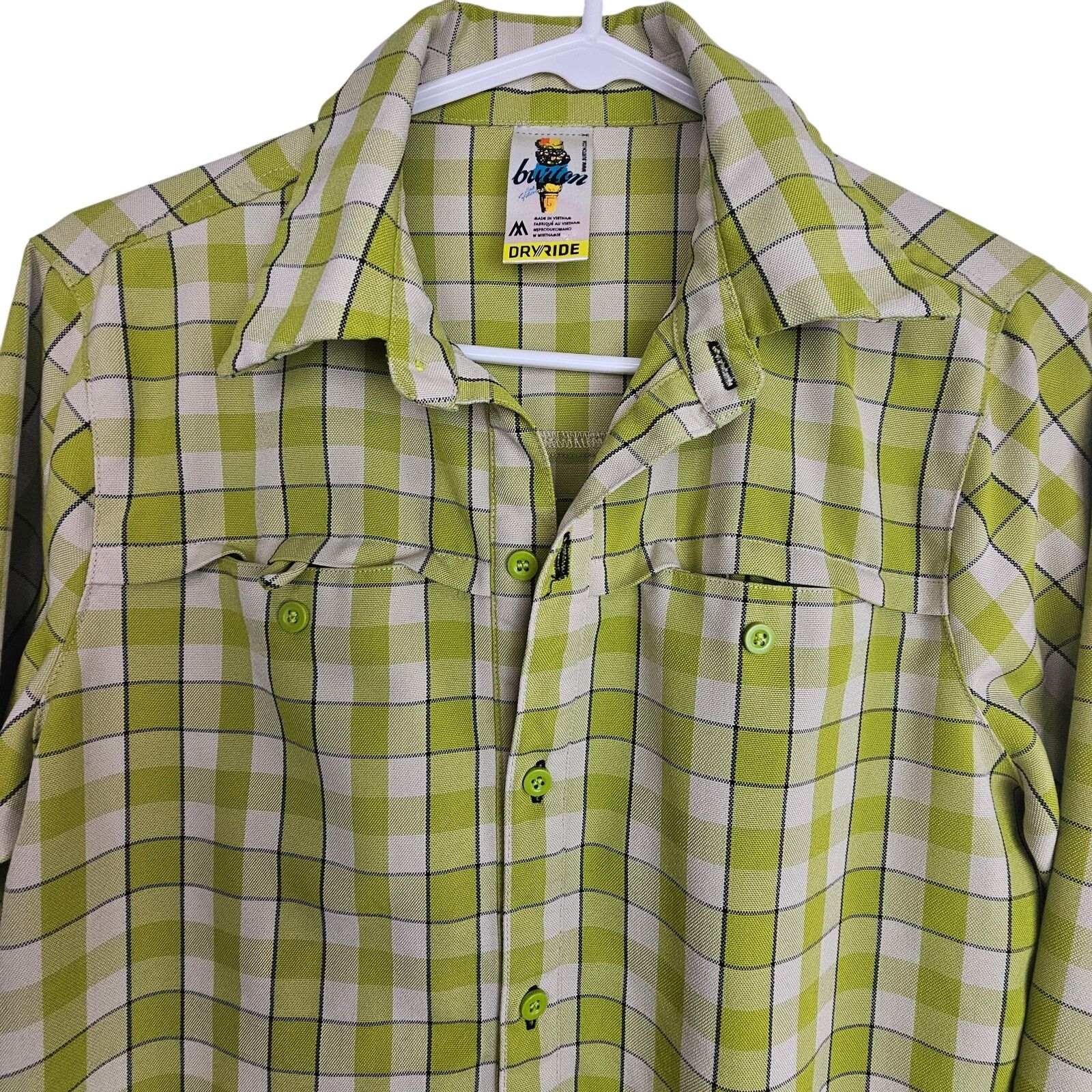Burton Burton Dryride Mens Cool Flavors Poly Flannel Shirt M Gorp Size US M / EU 48-50 / 2 - 2 Thumbnail