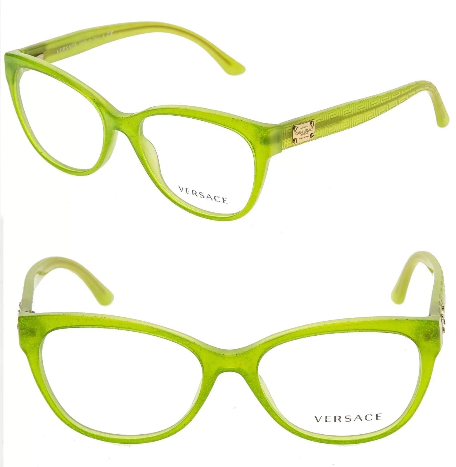 Versace VERSACE Couture Green Glitter Greco VE3193 Eyeglasses 3193 Size ONE SIZE - 1 Thumbnail