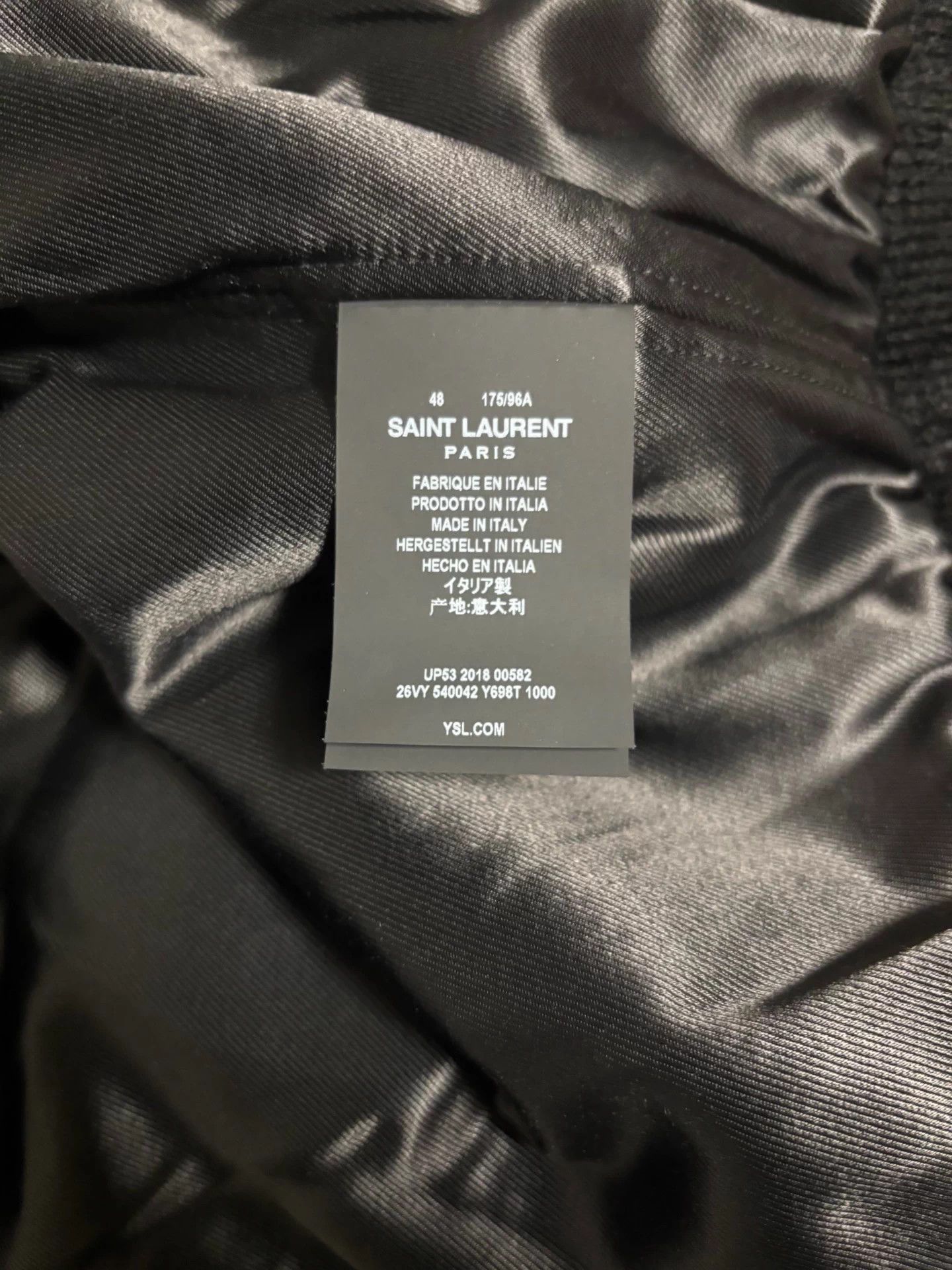 Saint Laurent Paris Saint Laurent 18FW Black Velvet Python Leather Jacket 48 EU Size US M / EU 48-50 / 2 - 7 Thumbnail
