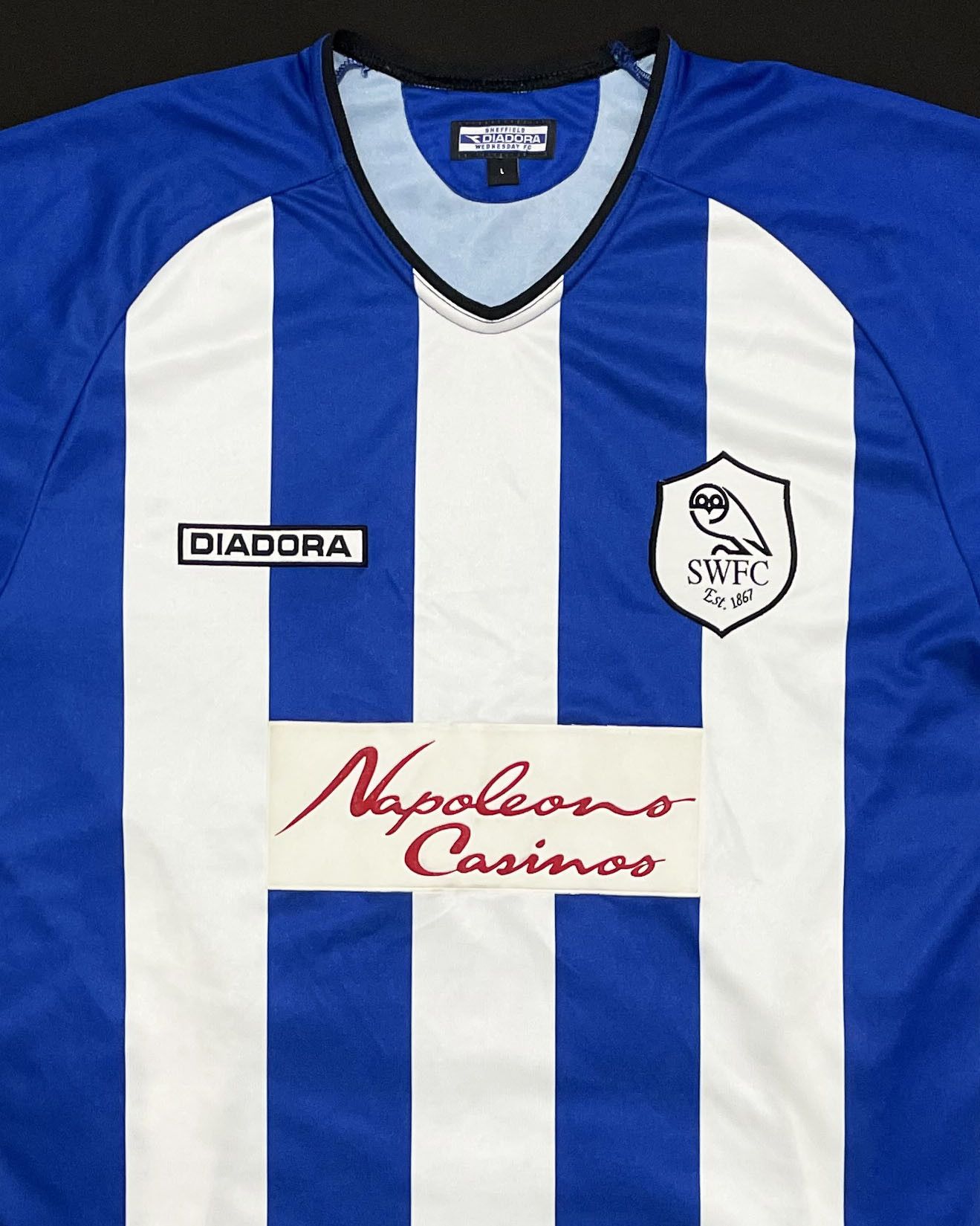 Diadora Sheffield Wednesday Home Kit 2003 2004 2005 Size US L / EU 52-54 / 3 - 3 Thumbnail