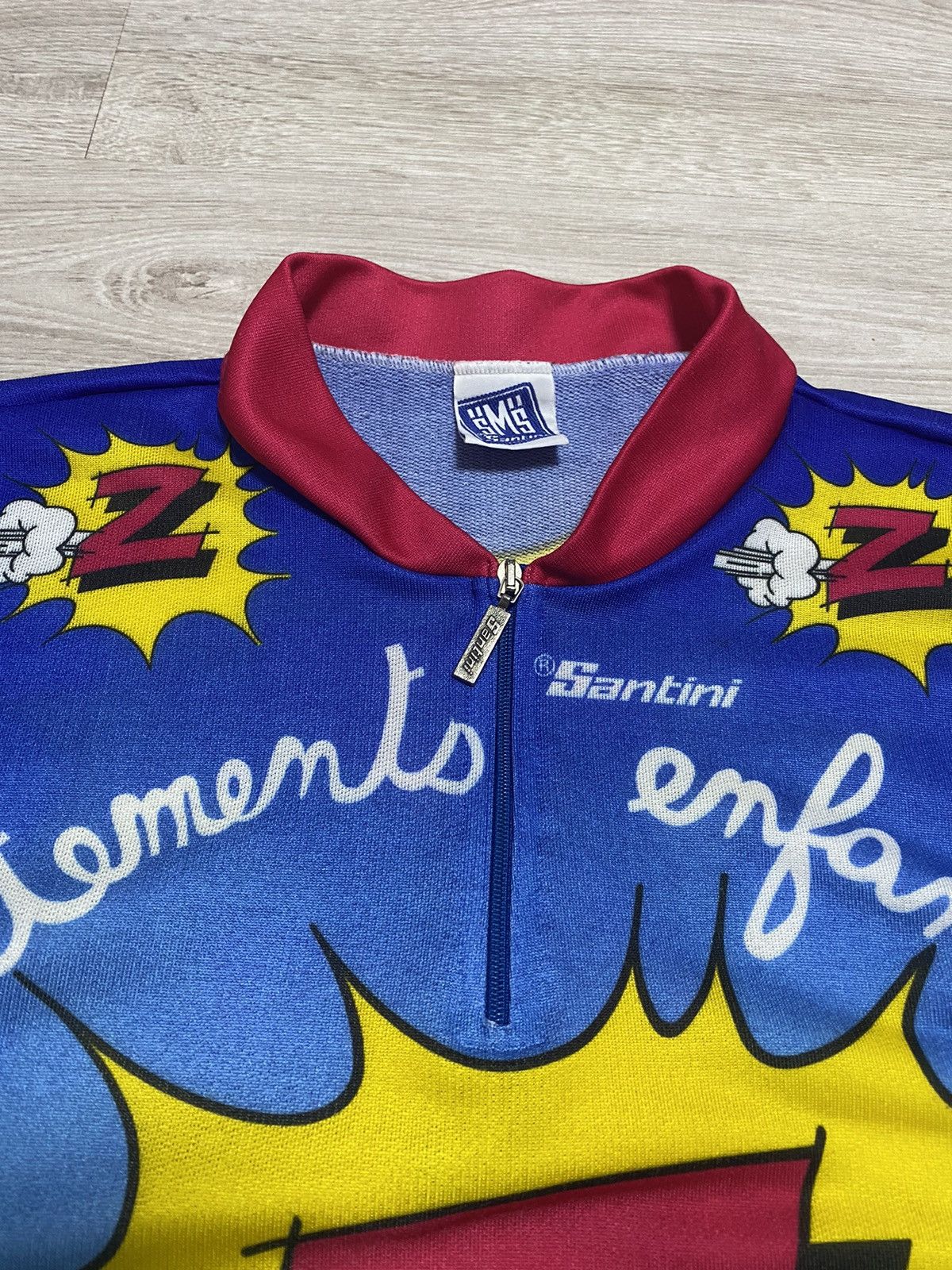 Vintage Santini Jersey Clothing Model Team Pro Tour Cycling Jersey Size US M / EU 48-50 / 2 - 5 Thumbnail
