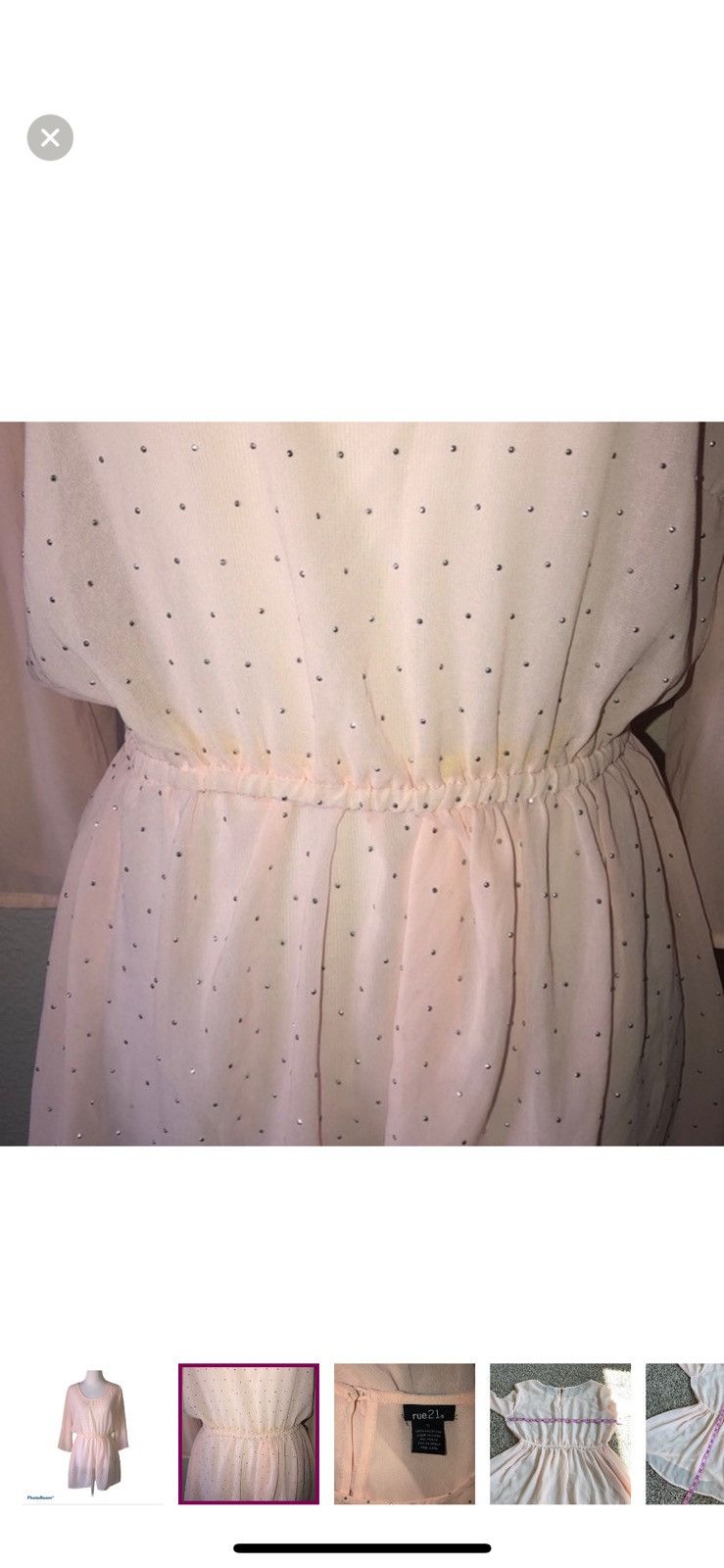 rue21 Rue 21 small studded sheer blouse Size S / US 4 / IT 40 - 5 Thumbnail