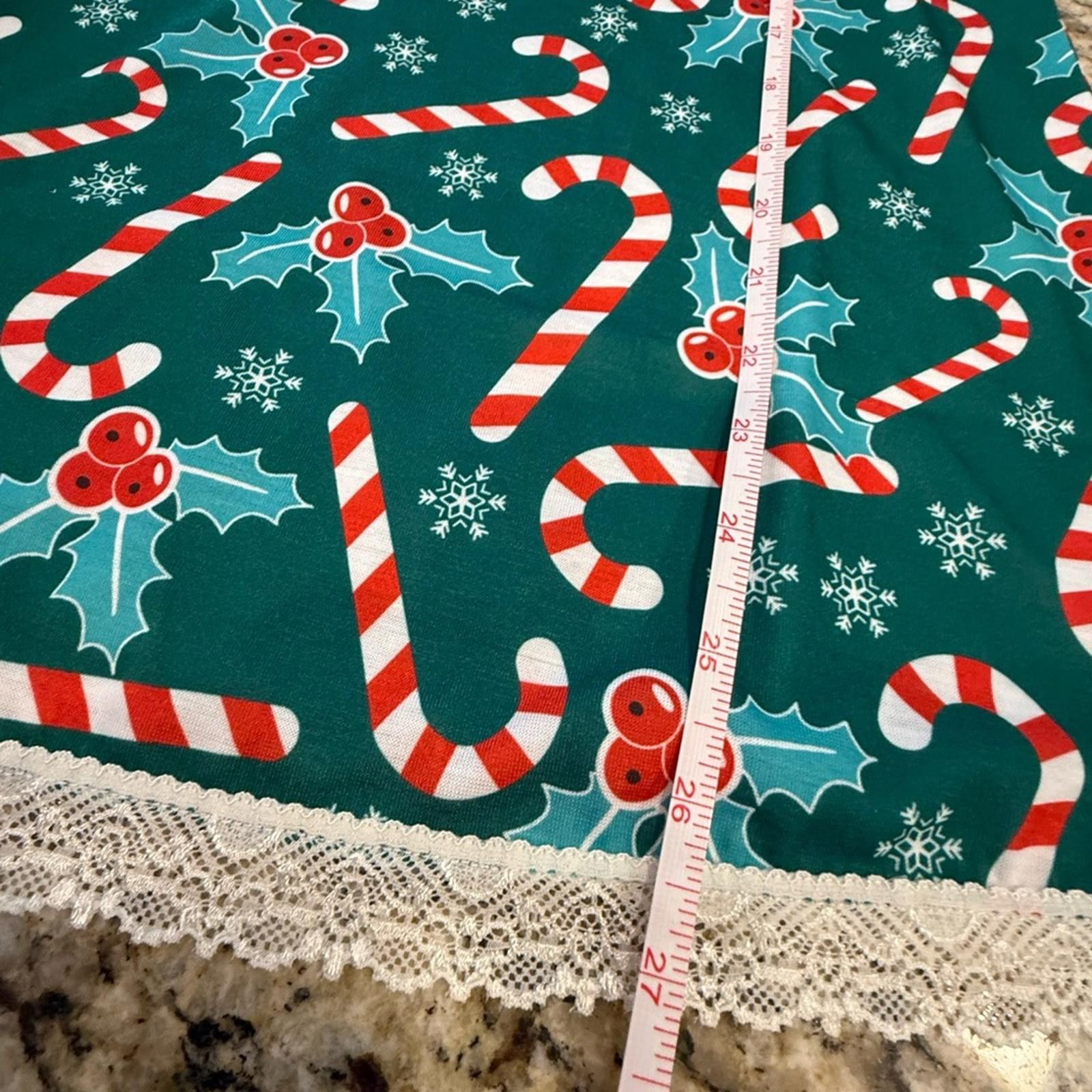 Other Breakfast for Dinner Candy Cane Holly Christmas chamise SM Size ONE SIZE - 9 Thumbnail