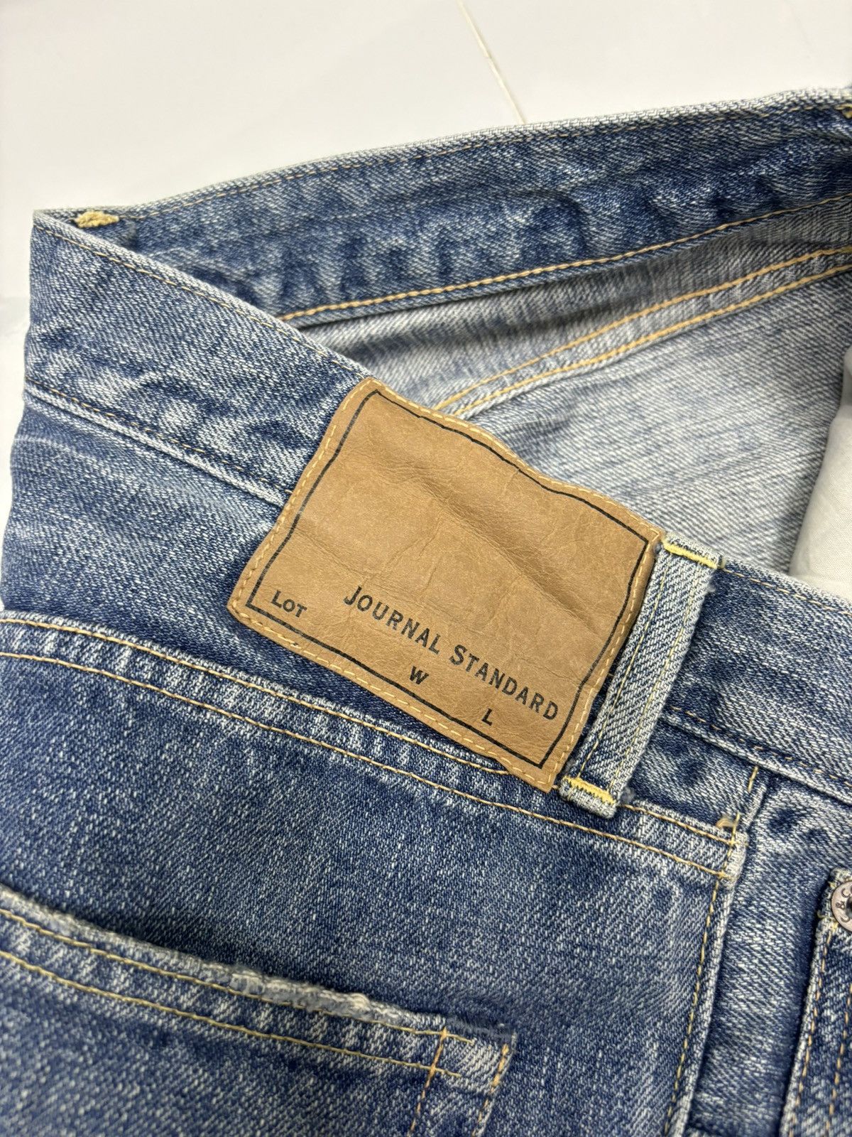 Kapital VINTAGE JOURNAL STANDARD JAPAN DISTRESSED DENIM JEANS Size US 30 / EU 46 - 8 Thumbnail