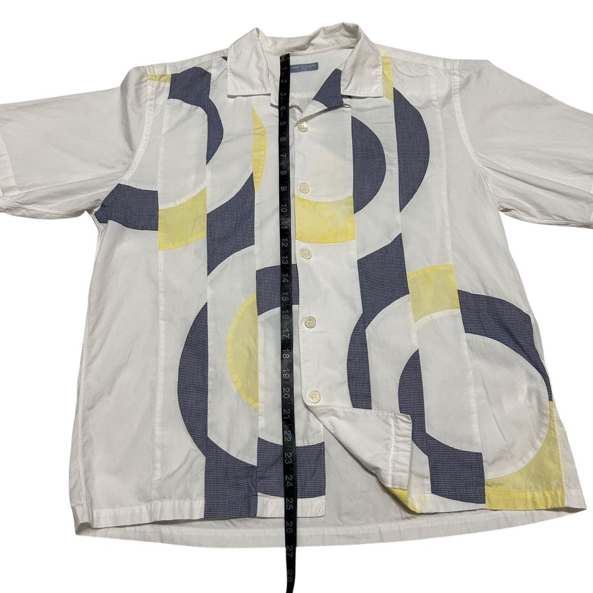 Comme des Garcons 558 02SS Comme Des Garcons Homme patchwork Panelled shirt Size US S / EU 44-46 / 1 - 19 Thumbnail