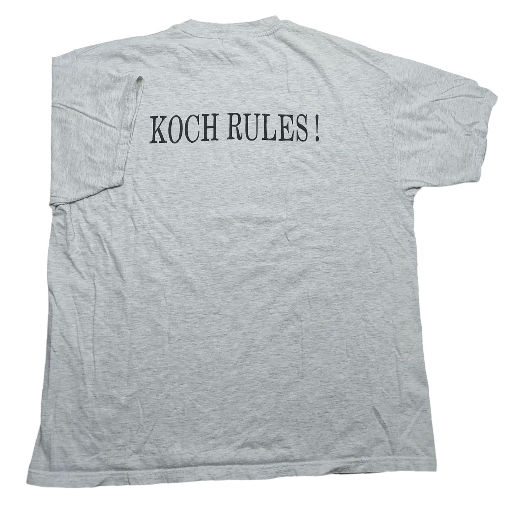 Hanes VINTAGE Koch Rules The Peoples Court Logo RIP Tee TShirt XL Mayor Hanes Gray 90s Unisex T-Shirt Short Sleeve Round Neck Logo Shirt Size US L / EU 52-54 / 3 - 2 Thumbnail