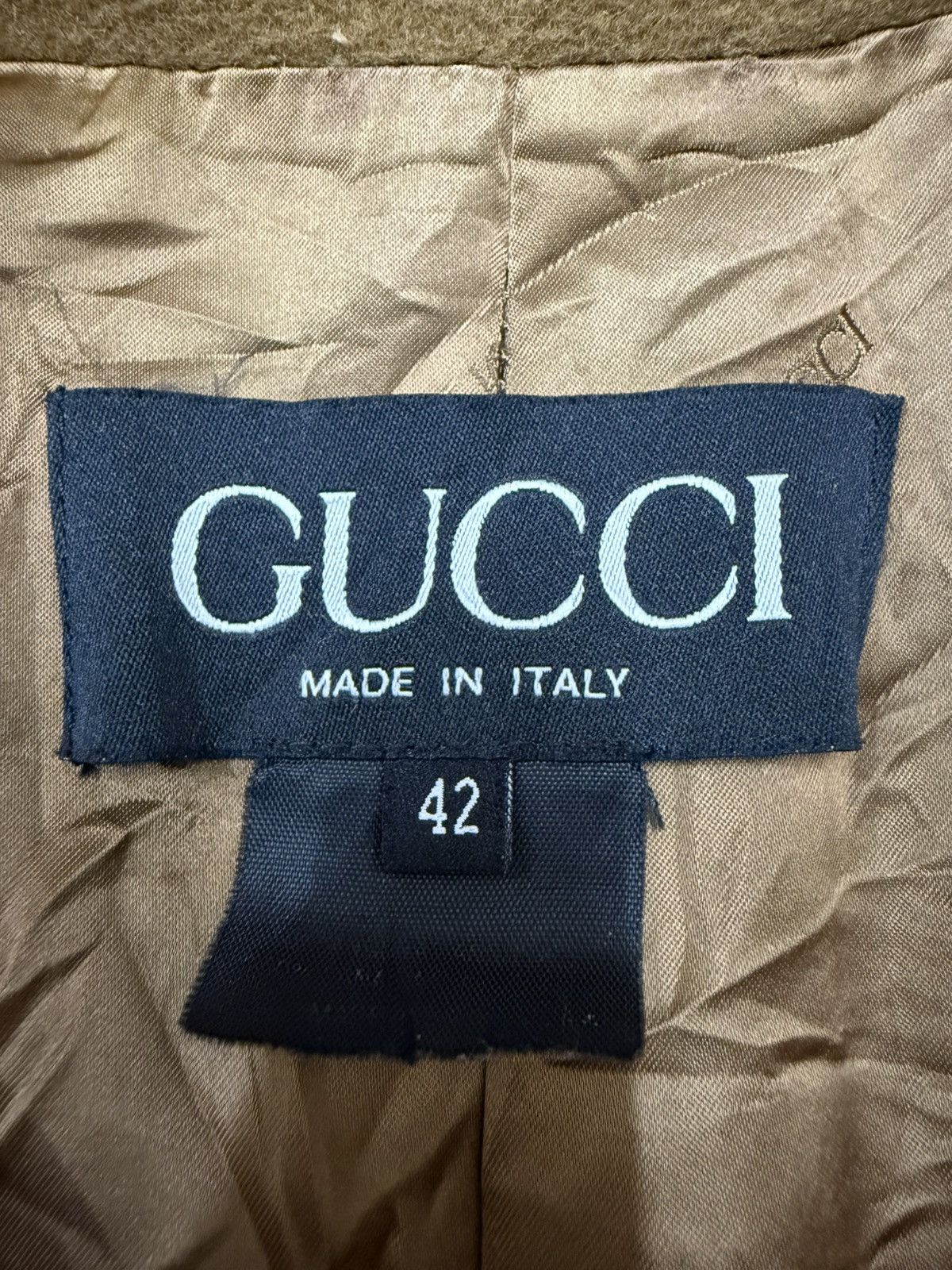 Gucci VINTAGE GUCCI WOOL LONG COATS JACKET BROWN Size M / US 6-8 / IT 42-44 - 17 Thumbnail