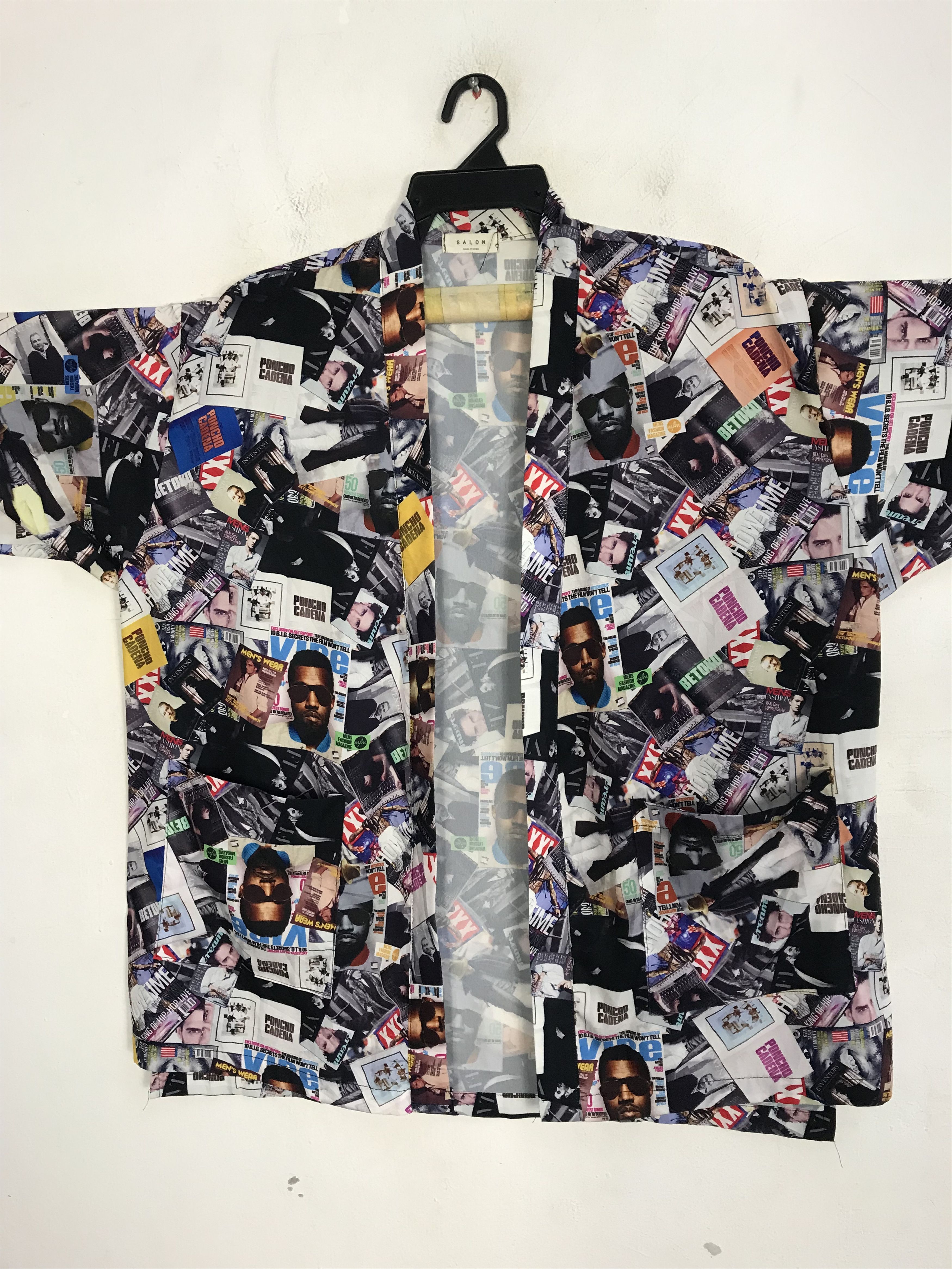 Japanese Brand Salon Kimono Jinbei Poncho Cadena All Over Kanye West Face Size US XXL / EU 58 / 5 - 3 Thumbnail