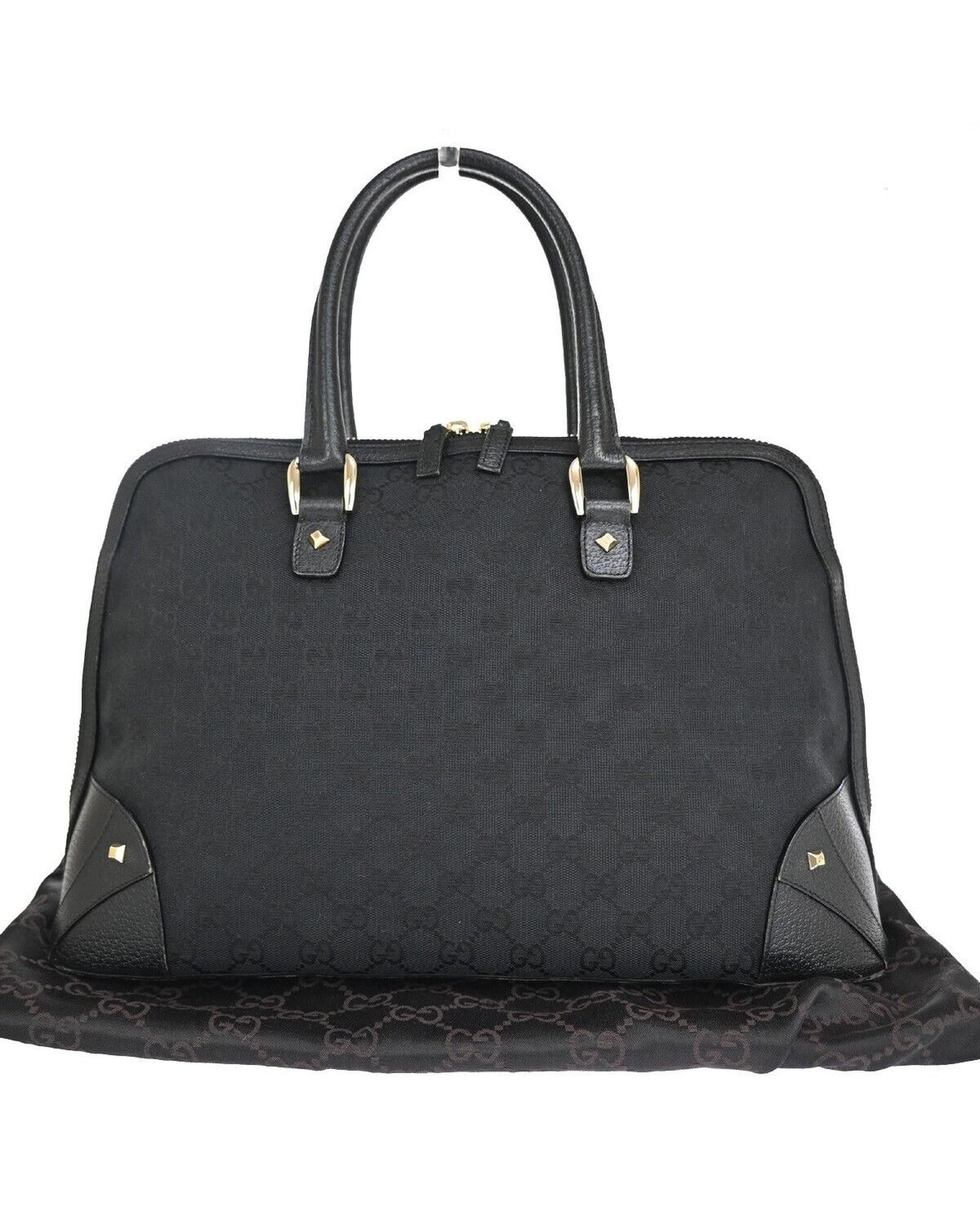 image of Gucci Iconic GG Canvas Handbag For Women in Black