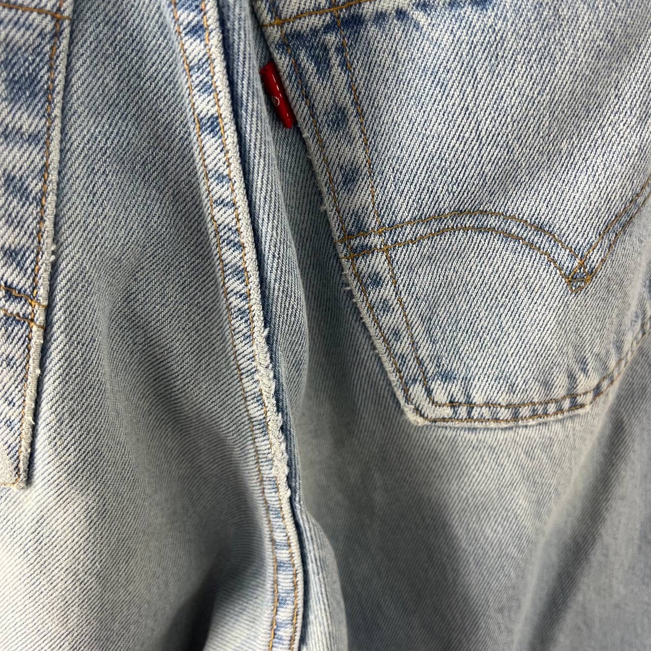 Levi's Crazy Rare Levi’s Vintage Archive Baggy Baby Blue Made In UK Size 29" - 6 Thumbnail