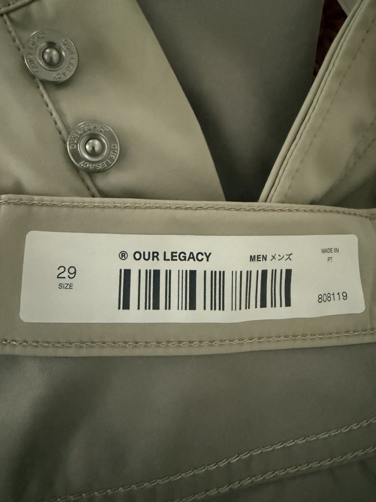 Our Legacy Formal Cut Dusty White Muted Scuba Pants Size US 29 - 7 Thumbnail