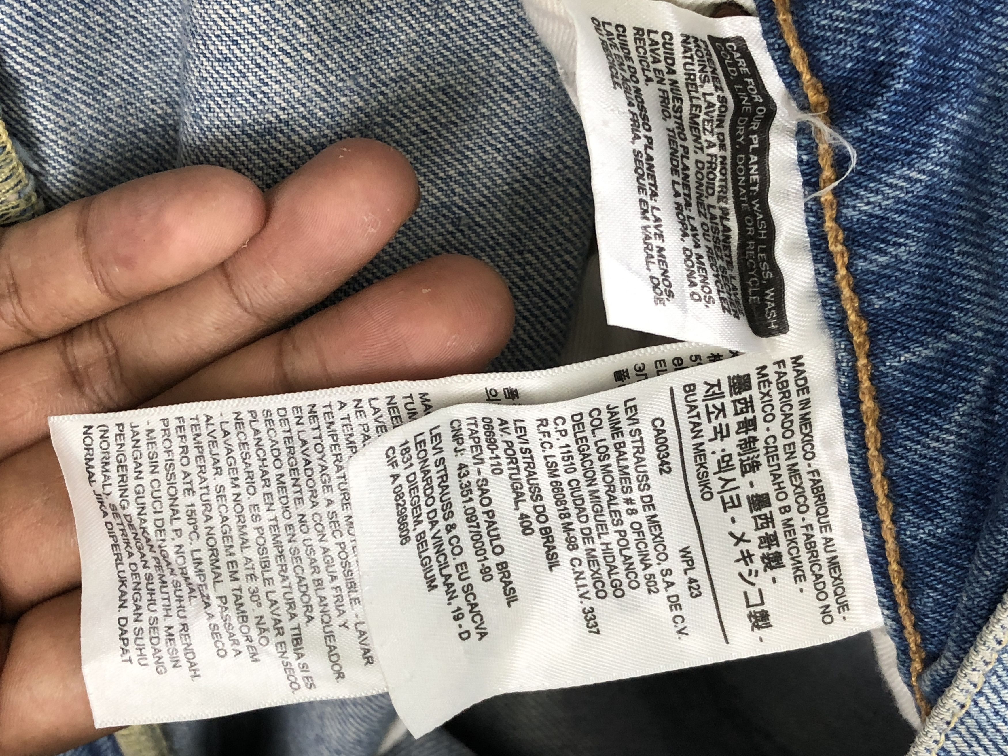 Levi's Dirty Faded Blue Vintage Levi's 541 Jeans DP2254 Size US 43 - 12 Thumbnail