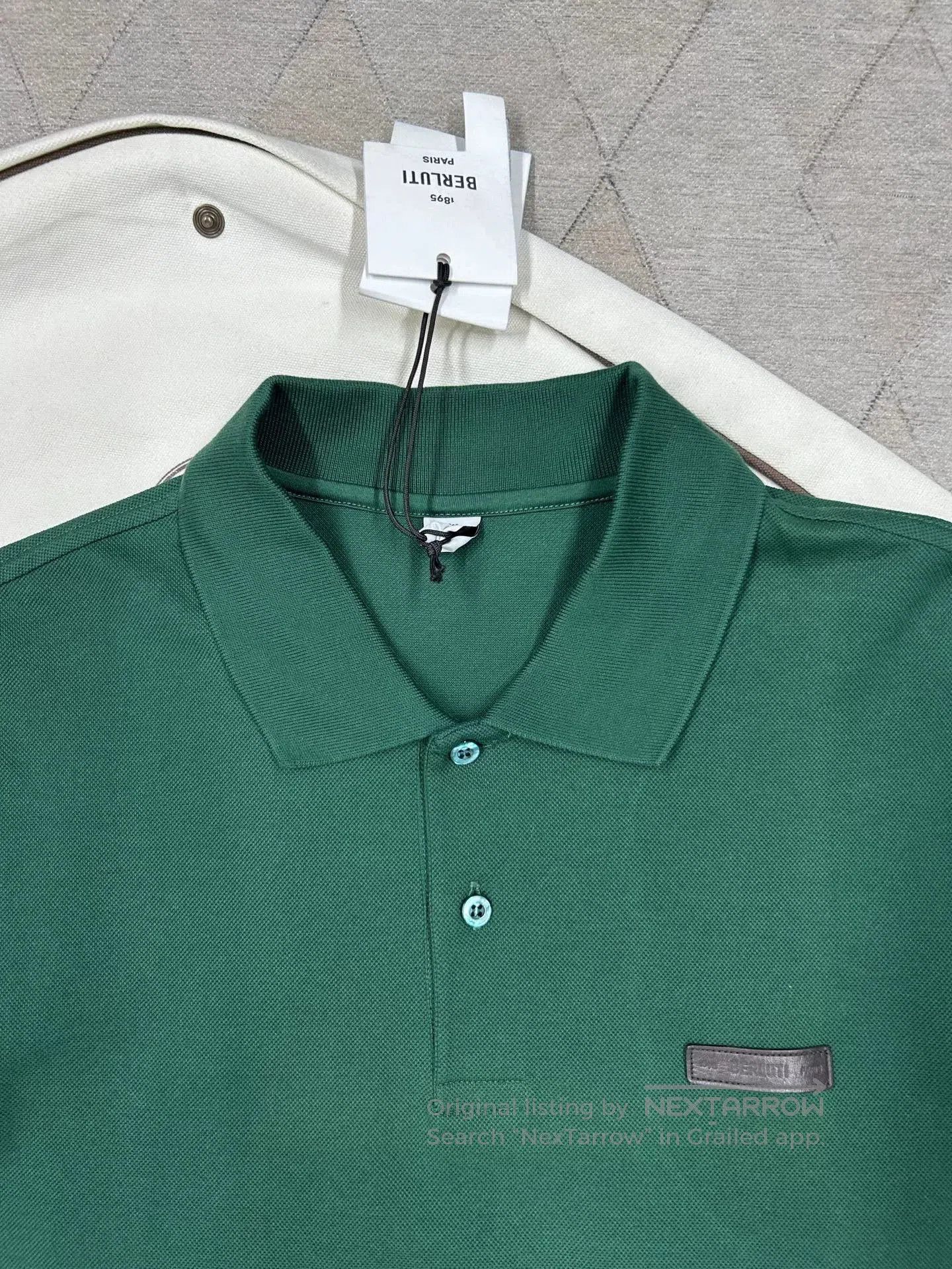 Berluti Berluti Logo Leather Polo Shirt. Size US M / EU 48-50 / 2 - 2 Thumbnail