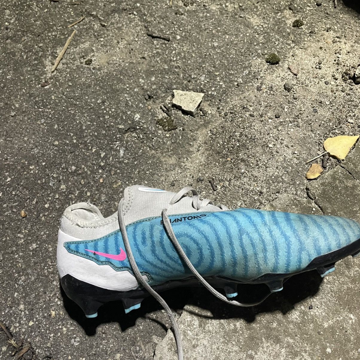 Pro Player Nike Gripknit Phantom Gx Elite Fg Light Blue White boots pro Size US 6.5 / EU 39-40 - 5 Thumbnail