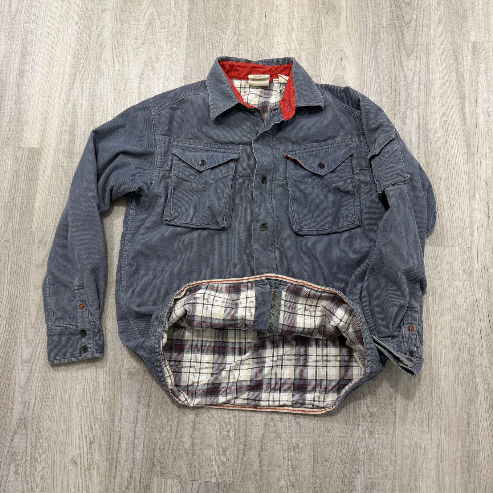 Timberland Vintage Timberland Corduroy Shirt Jacket Large Lined Shacket Size US L / EU 52-54 / 3 - 5 Thumbnail
