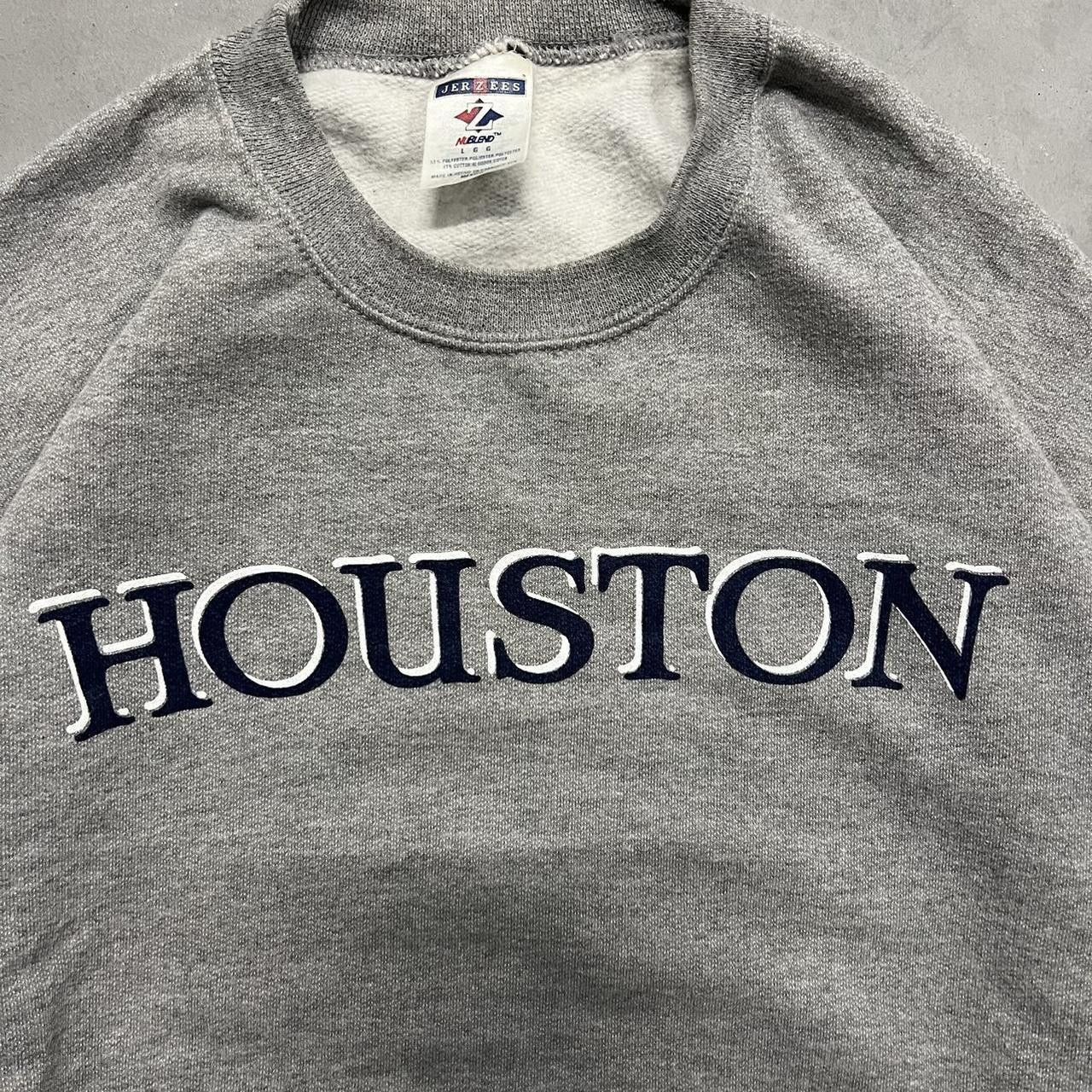 Japanese Brand × Vintage Vintage Y2K Houston Texas Essential Grey SweatShirt! Size US L / EU 52-54 / 3 - 4 Thumbnail