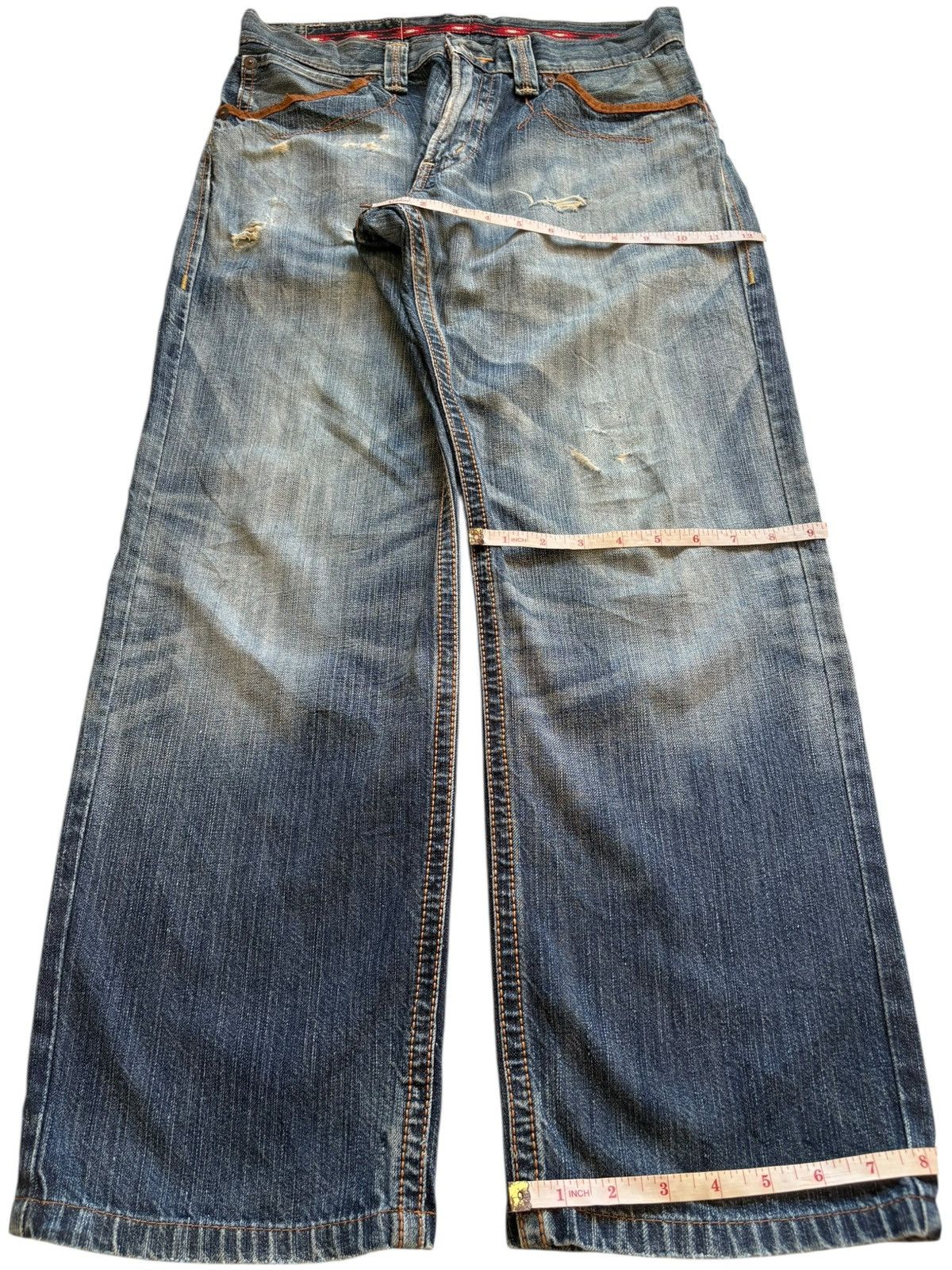 Edwin Exclusive Vintage Edwin 434 Faded Wash Distressed Loose Jean Size US 32 / EU 48 - 14 Thumbnail