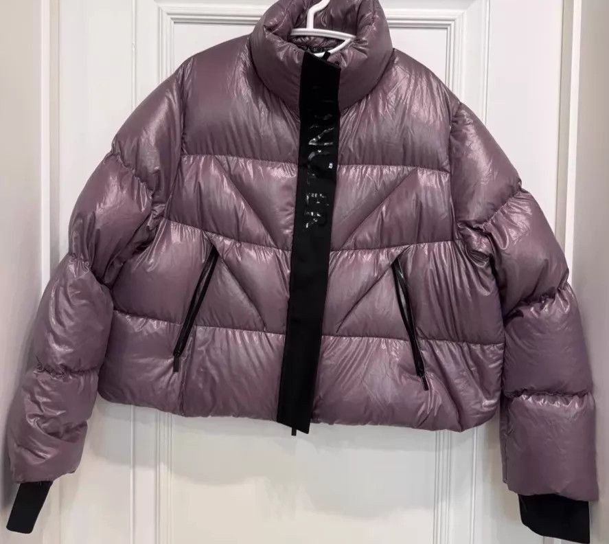 Moncler Moncler Purple Short Zip High Neck Puffer Jacket 1 Size S / US 4 / IT 40 - 1 Thumbnail