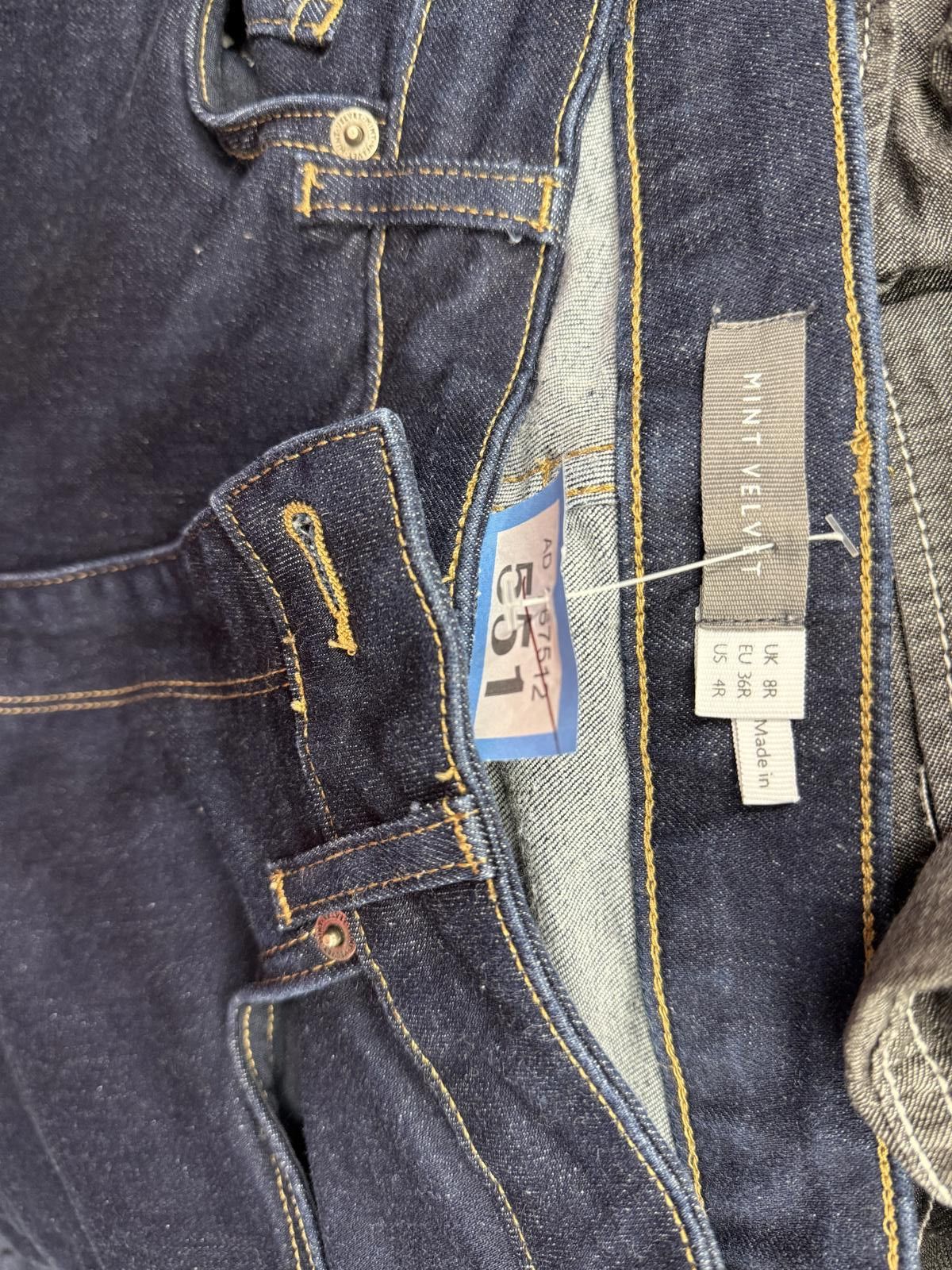 Other Mint Velvet Dark Blue Flared Denim Jeans UK Size 16 Size US 32 / EU 48 - 2 Thumbnail