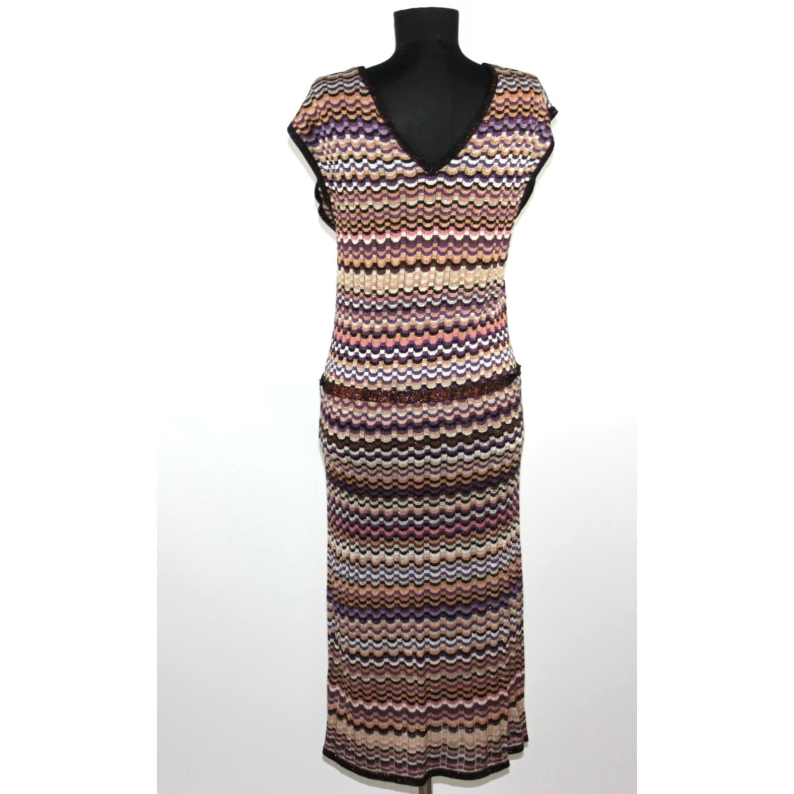 Missoni Missoni Lindex womens long dress S Multicoloured A-Line Dress Womens Womens S Missoni Dress Long 116 cm Size S / US 4 / IT 40 - 6 Thumbnail