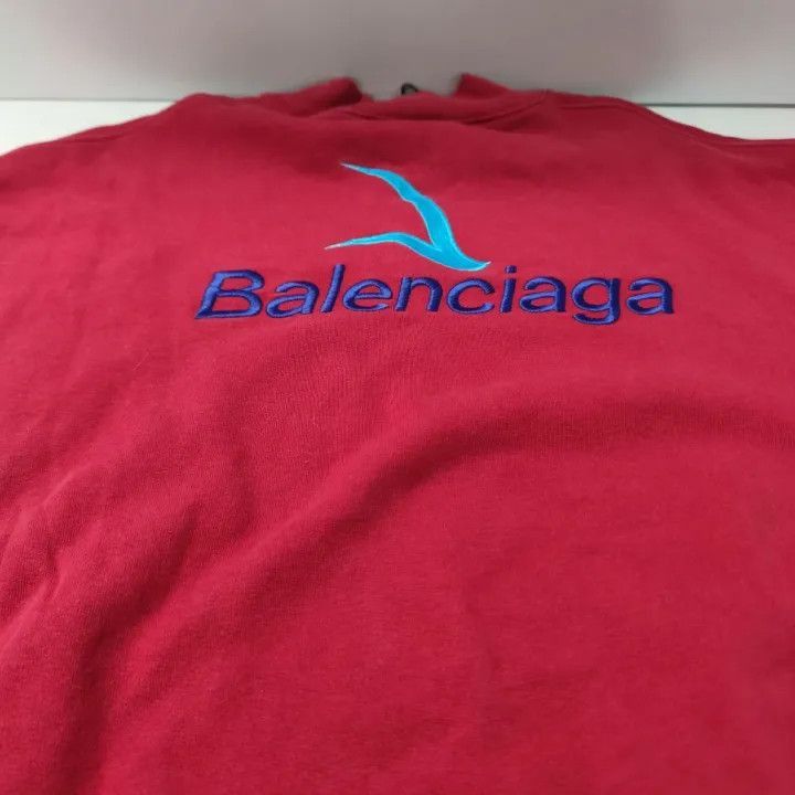 Balenciaga Balenciaga Balenciaga Logo Embroidered Long Sleeve TShirt Size US L / EU 52-54 / 3 - 5 Thumbnail