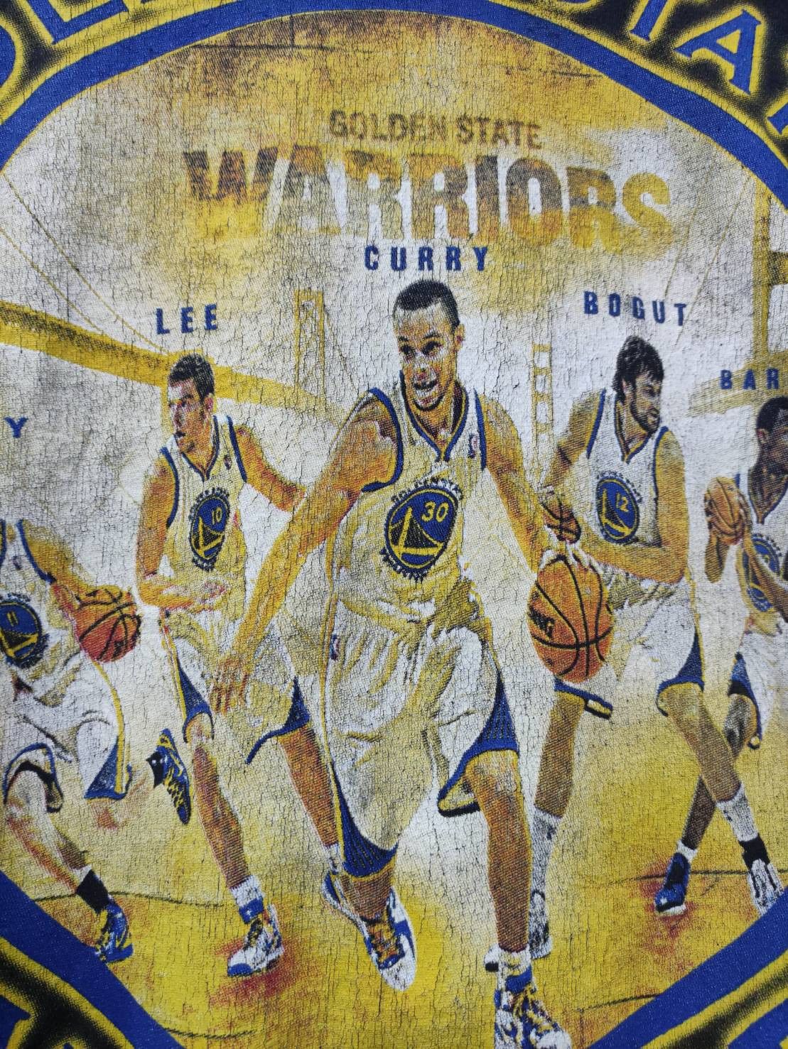 NBA Rare! Vtg Golden State Warriors Stephen Curry Team Promo Size US XL / EU 56 / 4 - 5 Thumbnail