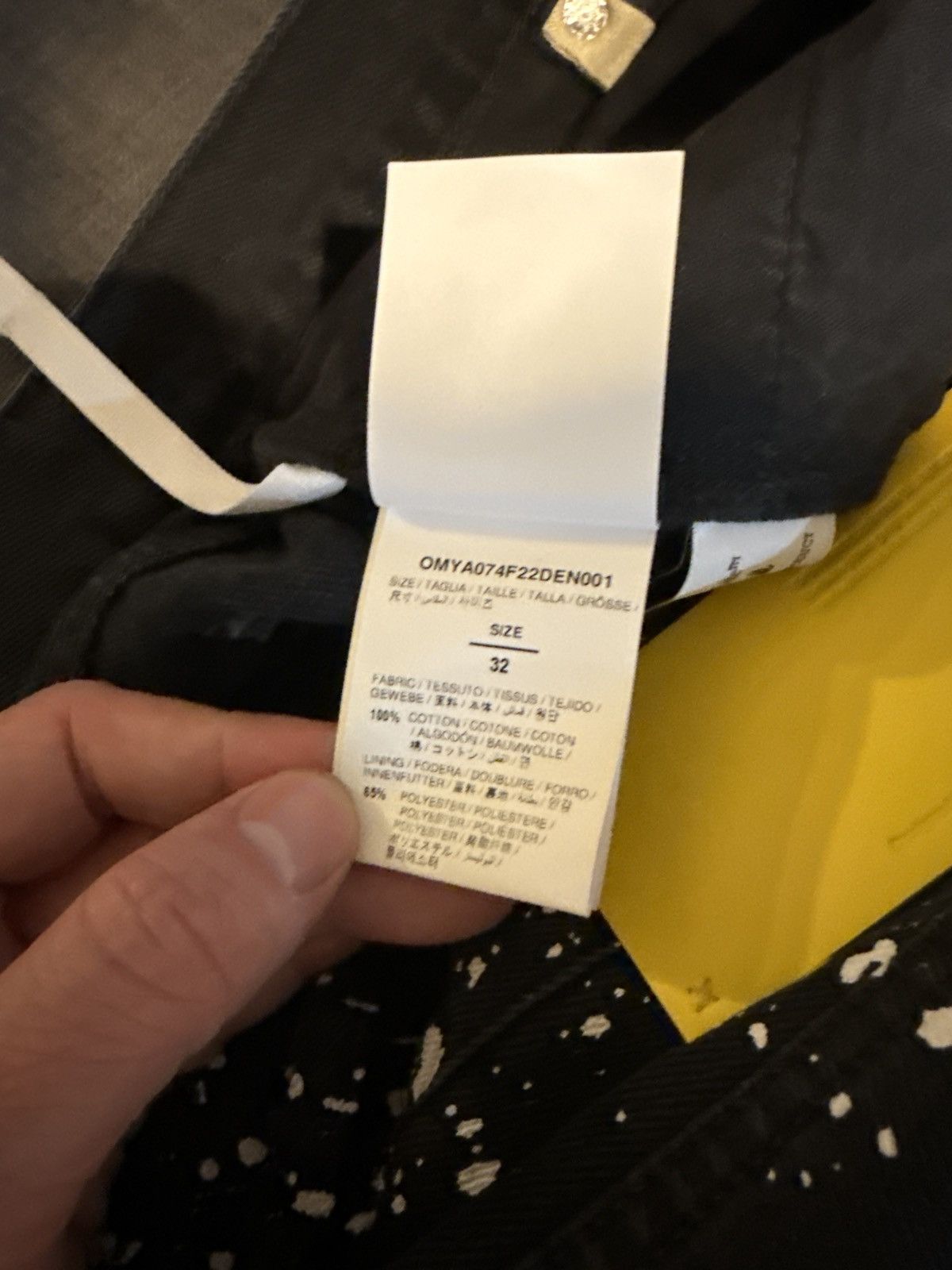 Off-White Off-White Paint Splatter Black Denim Jeans Size US 32 / EU 48 - 8 Thumbnail