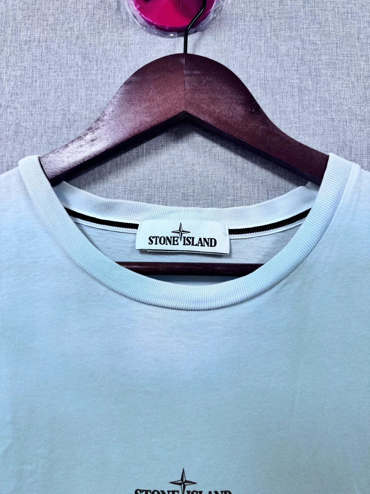 Stone Island Stone Island ss21 Ink Brush Compass Light Blue Tee Size US XL / EU 56 / 4 - 3 Thumbnail