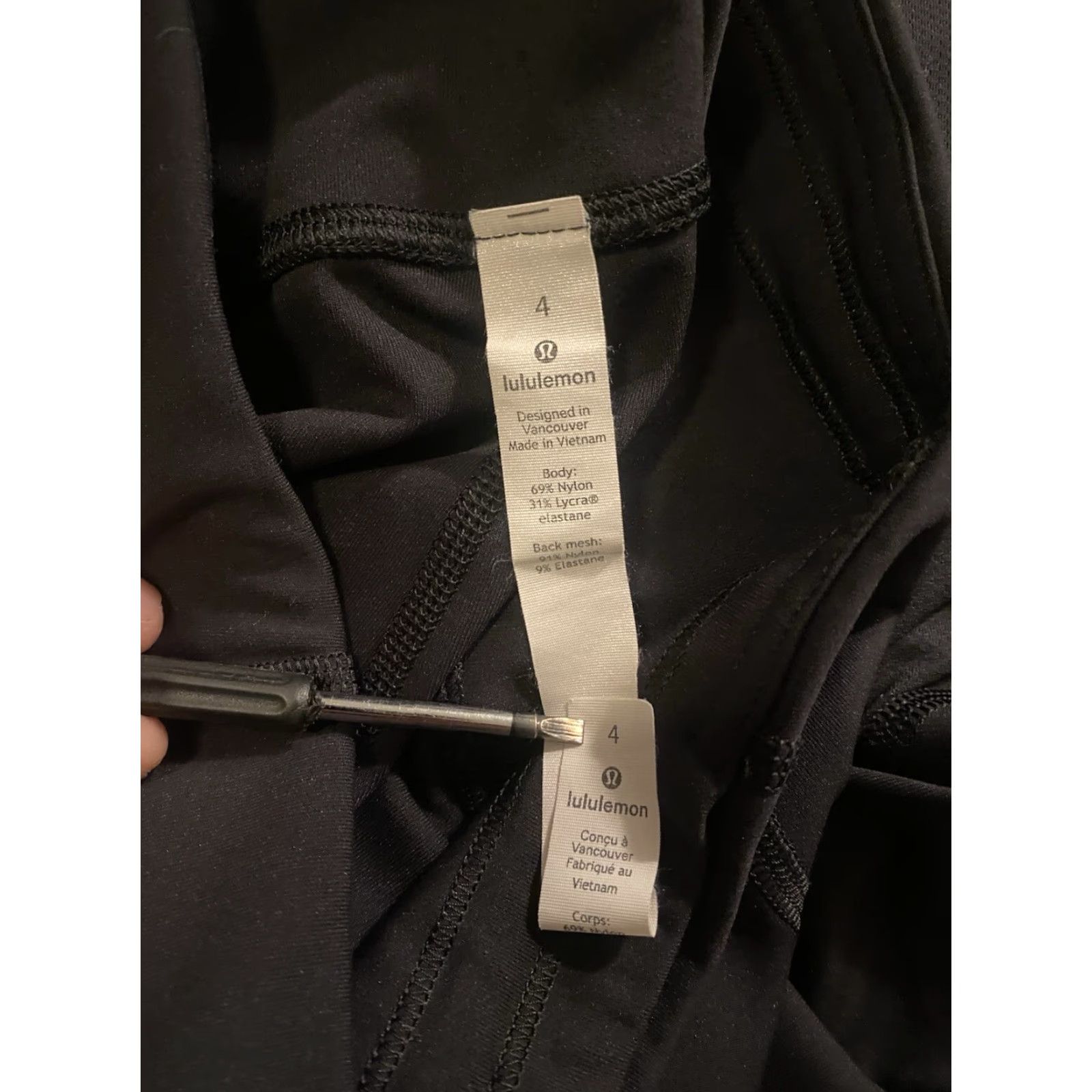 Lululemon Lululemon Black Pace Rival Cropped Leggings Size 4 EUC User: Lululemon Black Pace Rival Cropped Leggings Size 4 EUC Size 27" / US 4 / IT 40 - 4 Thumbnail