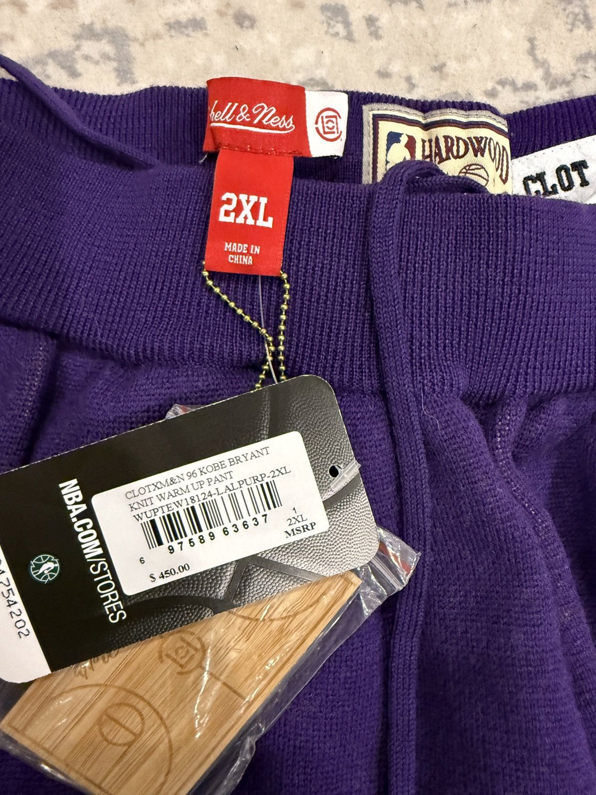 Mitchell & Ness Clot X M&N Lakers knit tear away pants Size US 40 / EU 56 - 2 Thumbnail