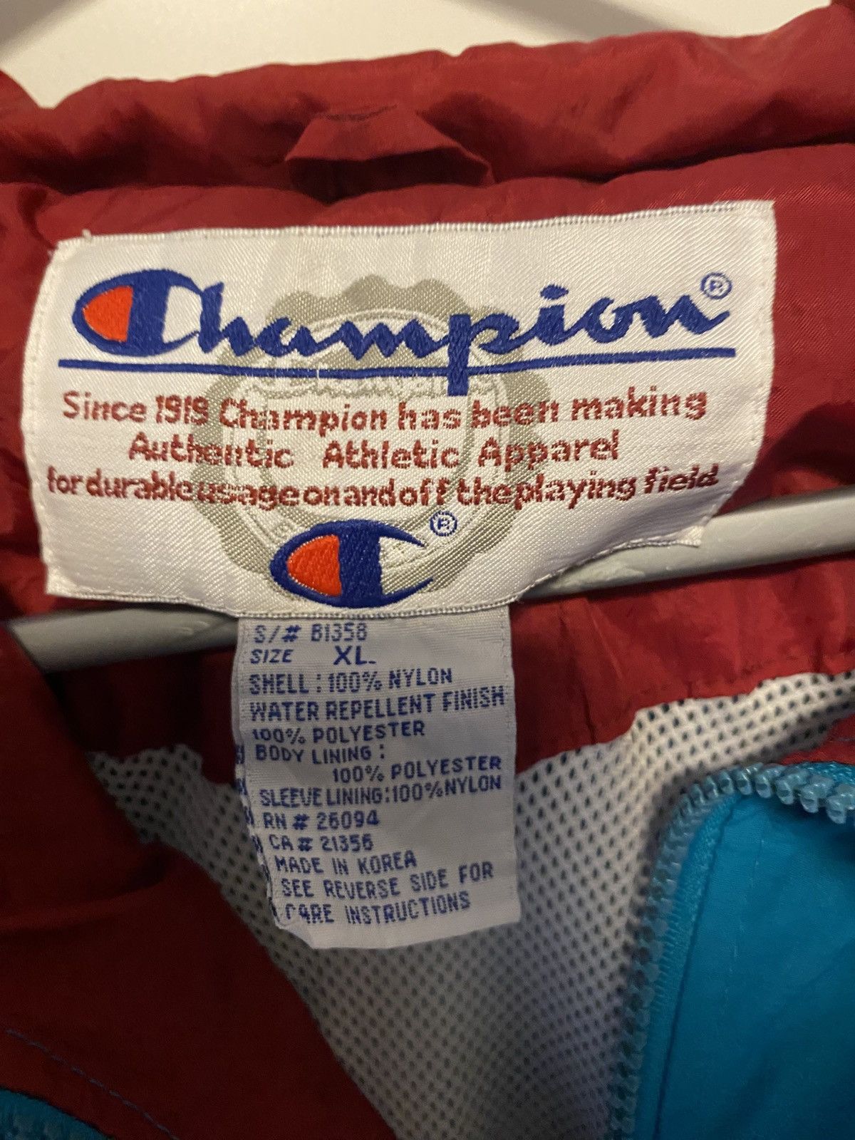 Champion × NBA Champion NBA Detroit Pistons Jacket Size US XL / EU 56 / 4 - 4 Thumbnail