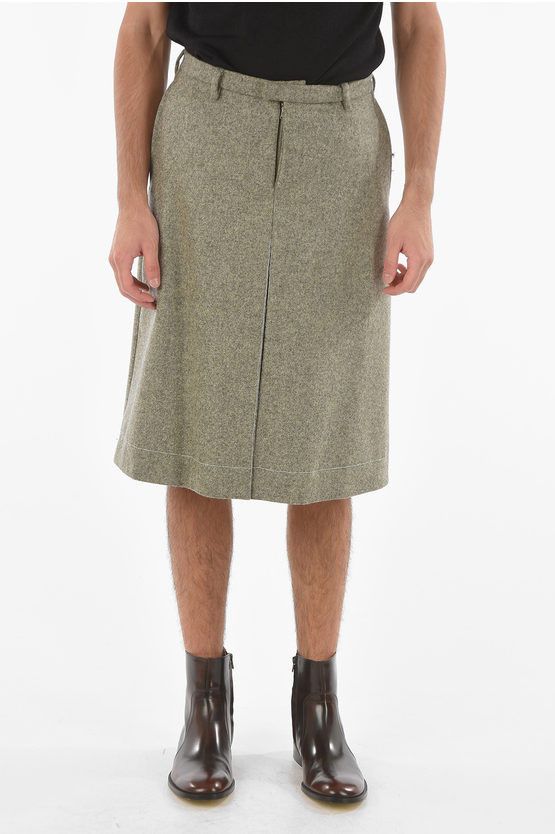 Maison Margiela o1y1124 Hidden Fastening Skort In Green Size US 30 / EU 46 - 1 Thumbnail