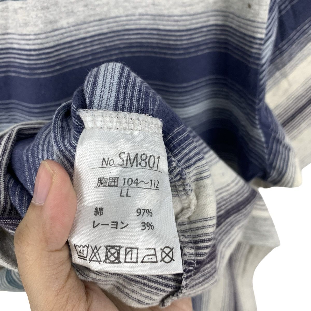 Hang Ten Vintage HANG TEN Single Pocket Retro Stripe Design Tee Shirt Size US L / EU 52-54 / 3 - 10 Thumbnail