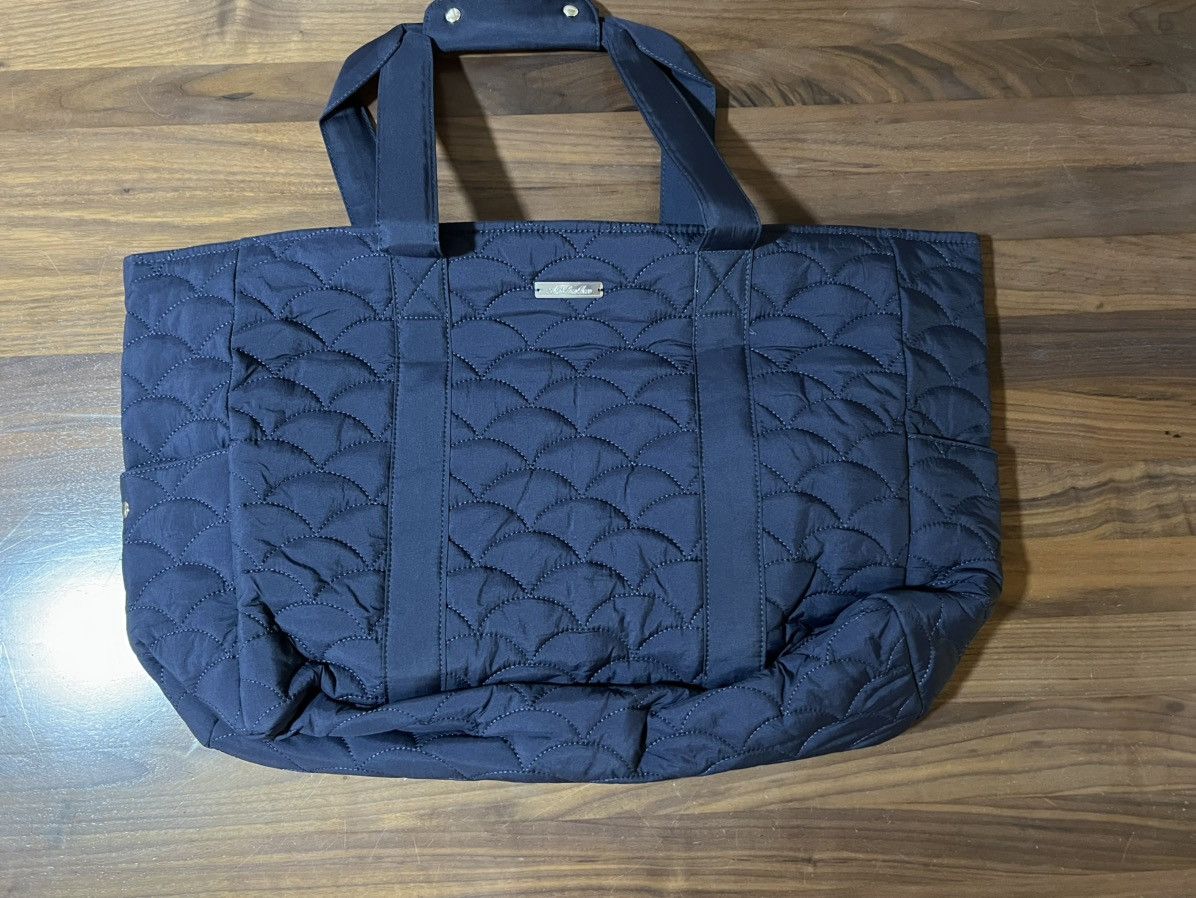 Aime Leon Dore Aime Leon Dore ALD Nylon Scallop Quilted Tote Bag in Navy Size ONE SIZE - 1 Thumbnail