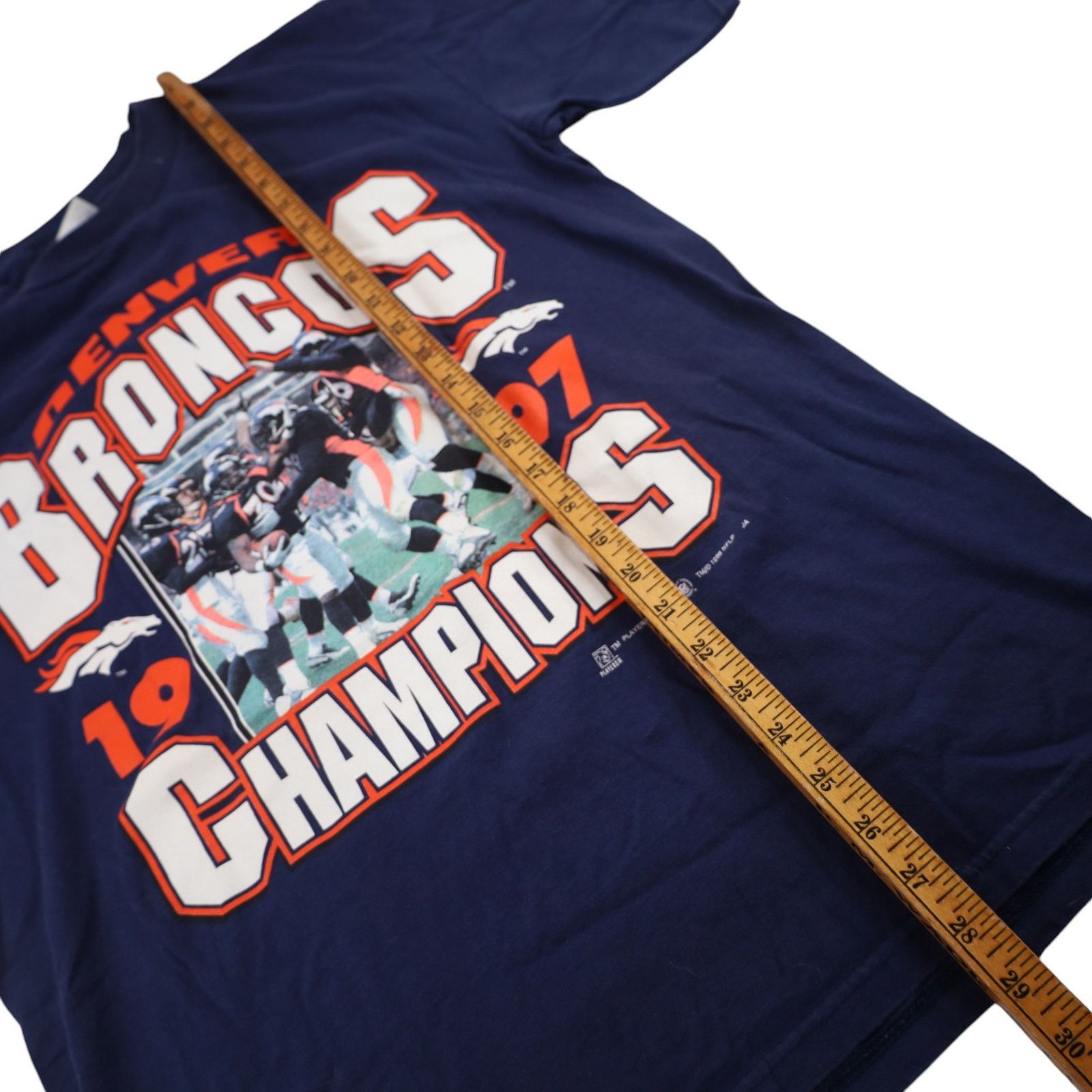 NFL × Vintage Vintage 1997 Denver Broncos Champions Graphic T Shirt Size US L / EU 52-54 / 3 - 8 Thumbnail
