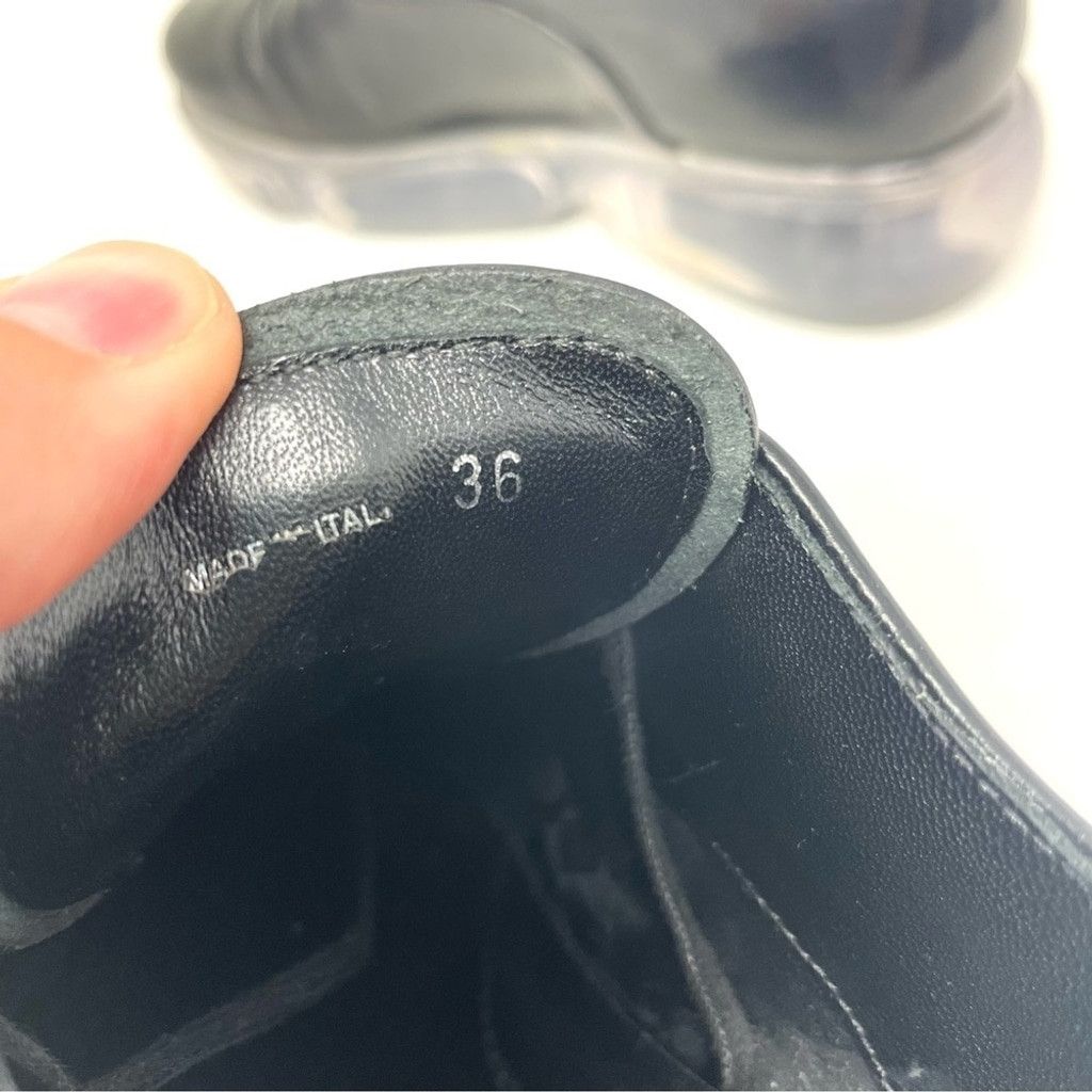 Prada Prada Black Lace Up Derby Shoes with Clear Air Sole Size 36 Size US 5 / IT 35 - 13 Thumbnail