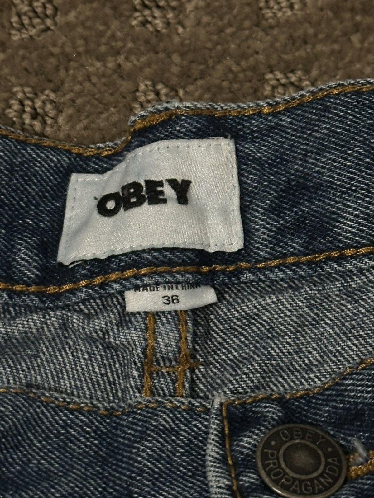 Obey obey jean shorts Size US 36 / EU 52 - 4 Thumbnail
