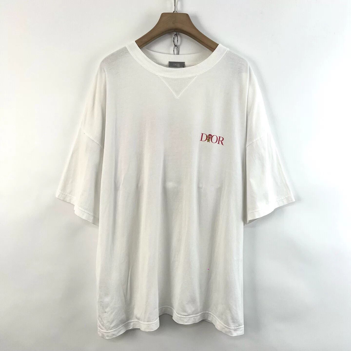 Dior Dior White Rose Embroidery Short Sleeve Size XXL / US 16-18 / IT 52-54 - 1 Thumbnail