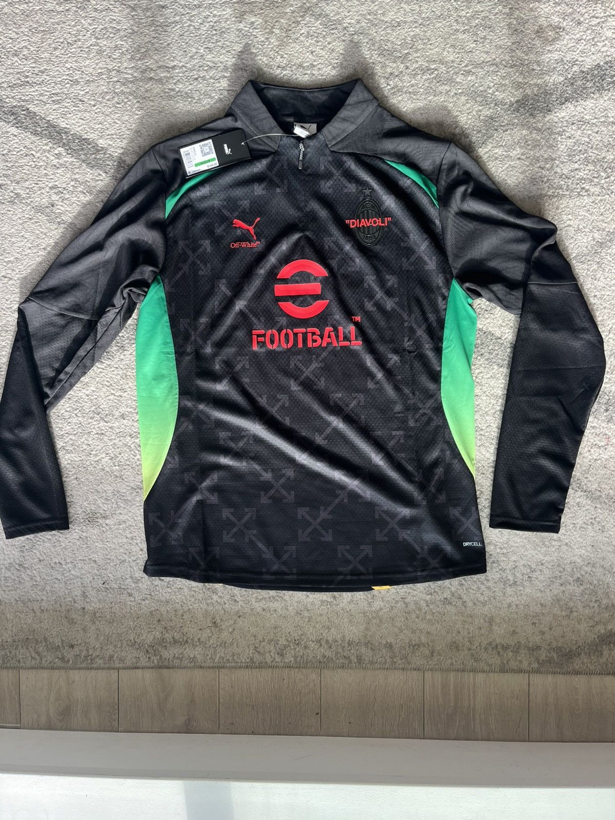Off-White × Puma Puma x Off Whita AC Milan Size US L / EU 52-54 / 3 - 1 Thumbnail
