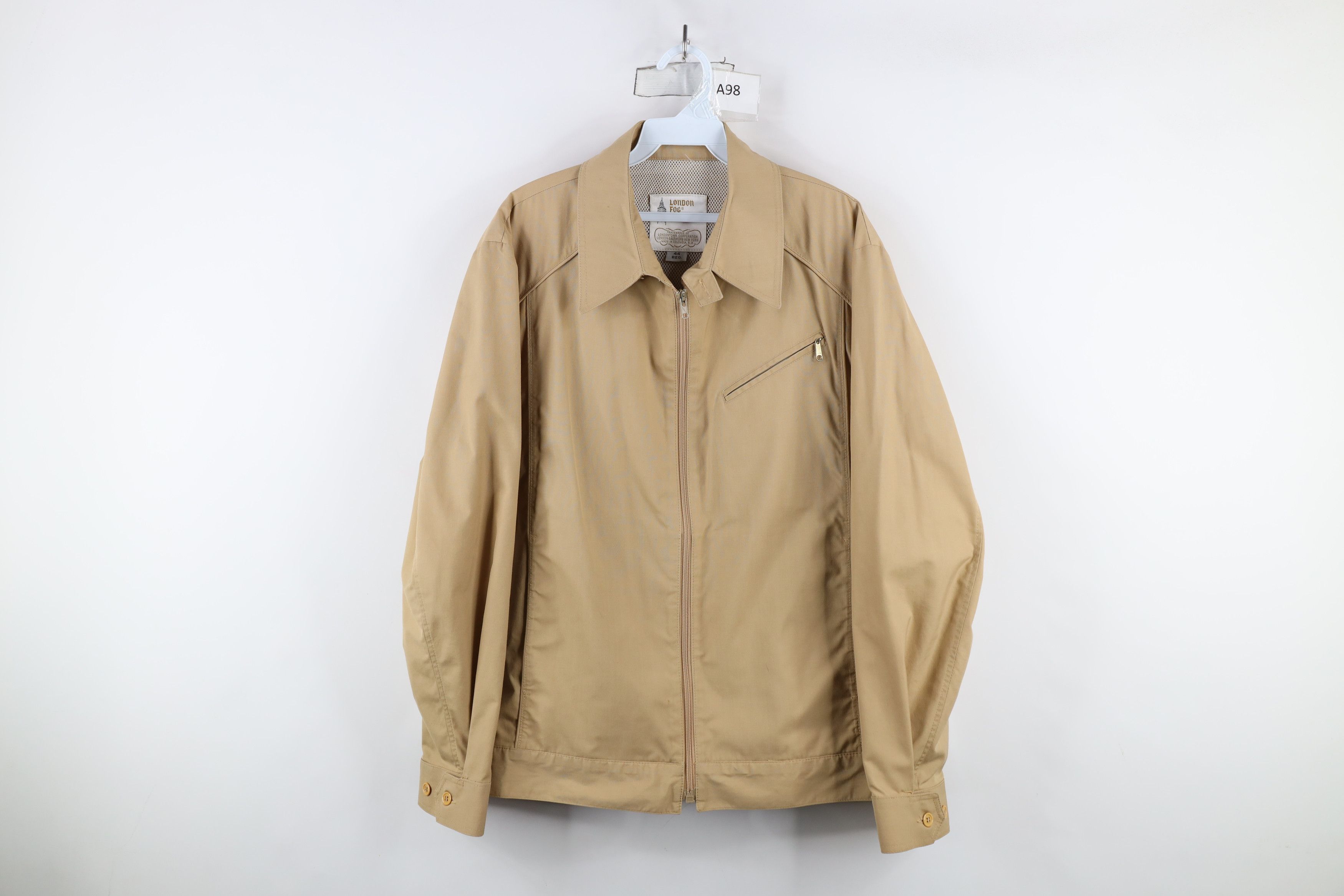 Vintage Vintage 70s Streetwear Full Zip Cafe Racer Bomber Jacket USA Size US XXL / EU 58 / 5 - 1 Thumbnail