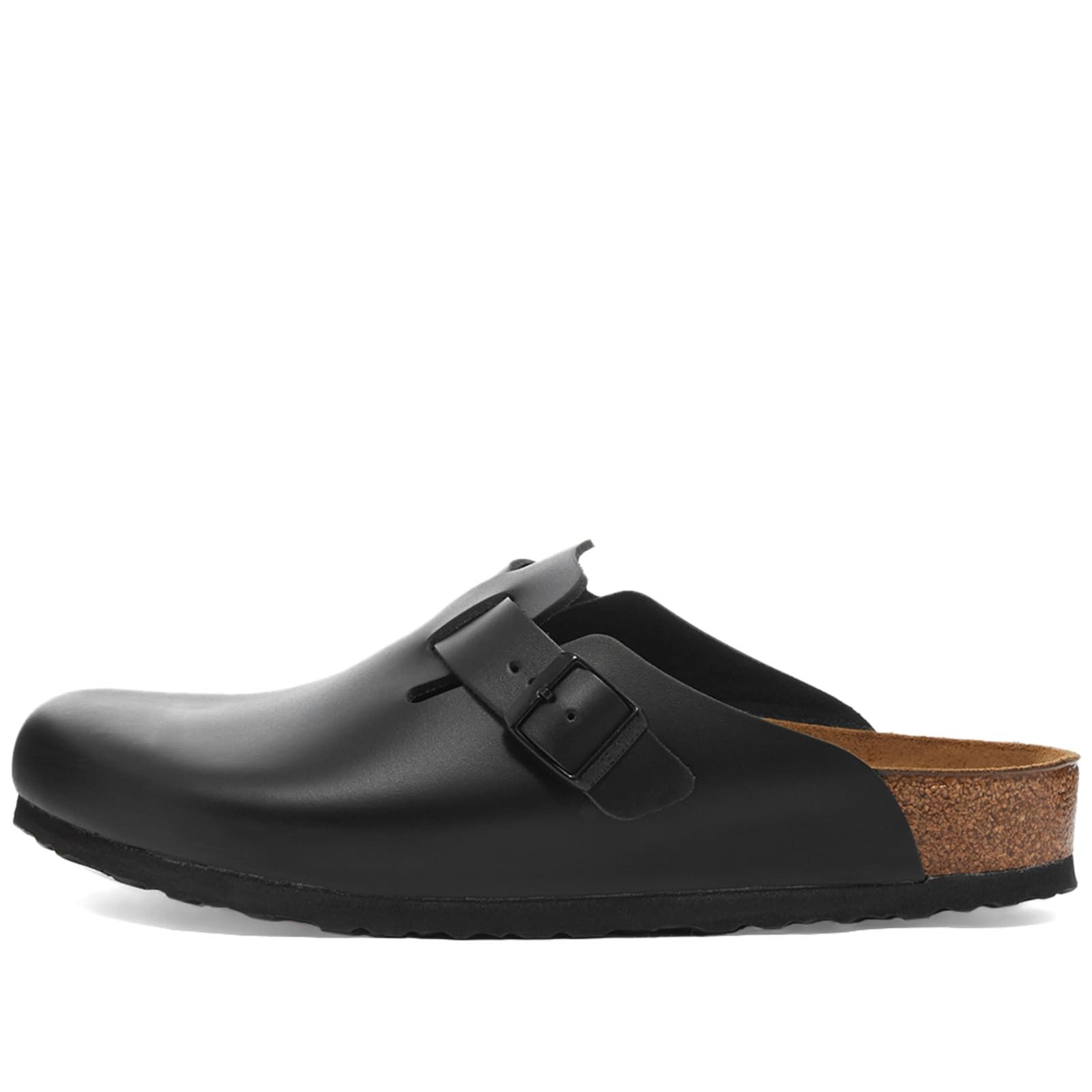 Birkenstock BIRKENSTOCK BOSTON BLACK SMOOTH LEATHER 60191 US 11 EU 44 Size US 11 / EU 44 - 2 Thumbnail